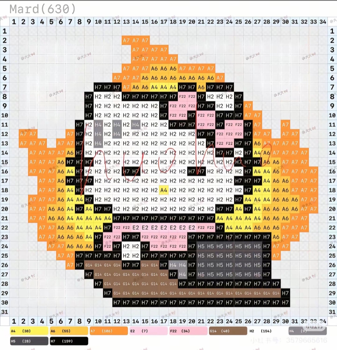 hellokitty拼豆图纸可自取第438张,简单又好看,可保存 hellokitty拼豆图纸可自取第438张,简单又好看,可保存