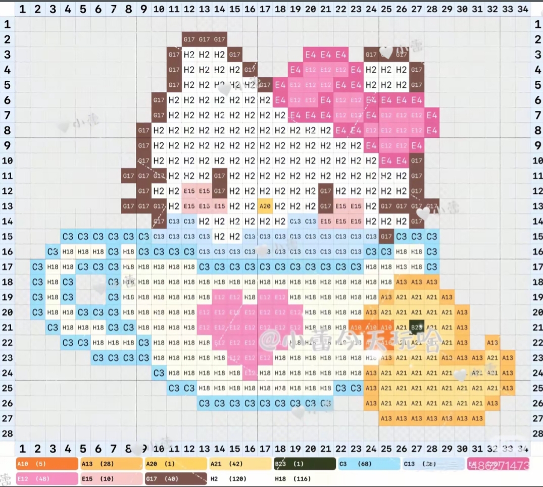 hellokitty拼豆图纸可自取第447张,简单又好看,可保存 hellokitty拼豆图纸可自取第447张,简单又好看,可保存