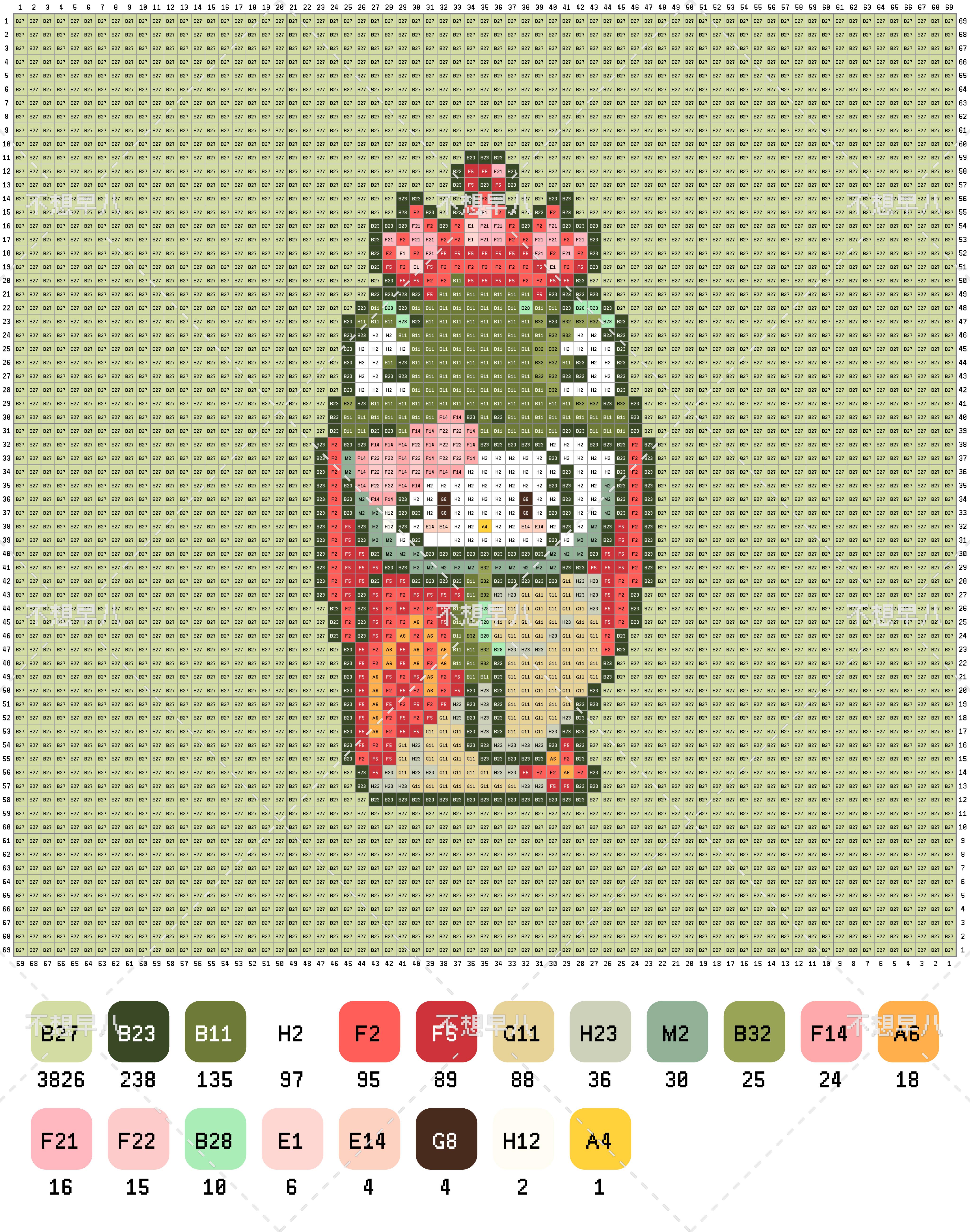 hellokitty拼豆图纸可自取第688张,简单又好看,可保存 hellokitty拼豆图纸可自取第688张,简单又好看,可保存