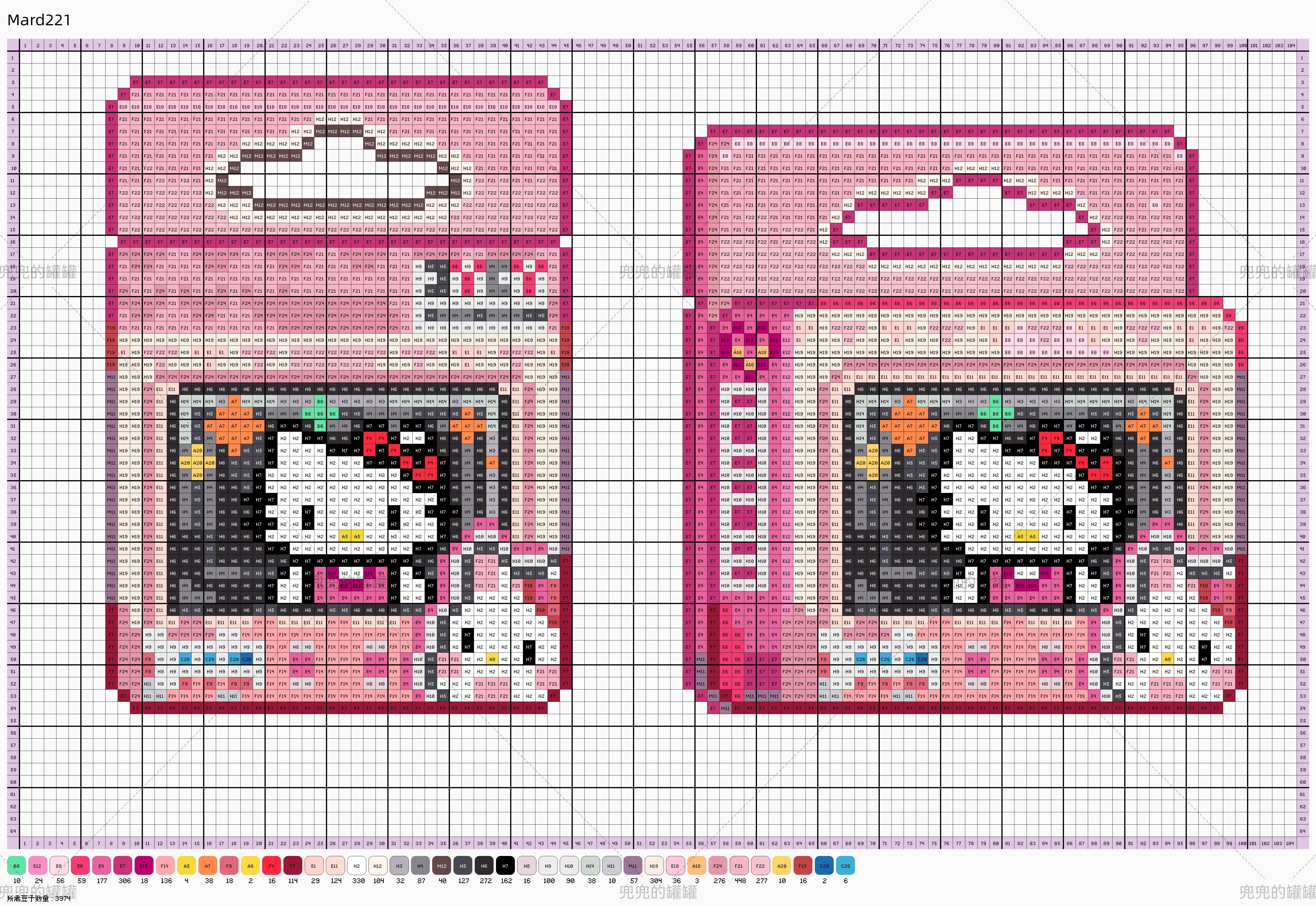 hellokitty拼豆图纸可自取第741张,简单又好看,可保存 hellokitty拼豆图纸可自取第741张,简单又好看,可保存