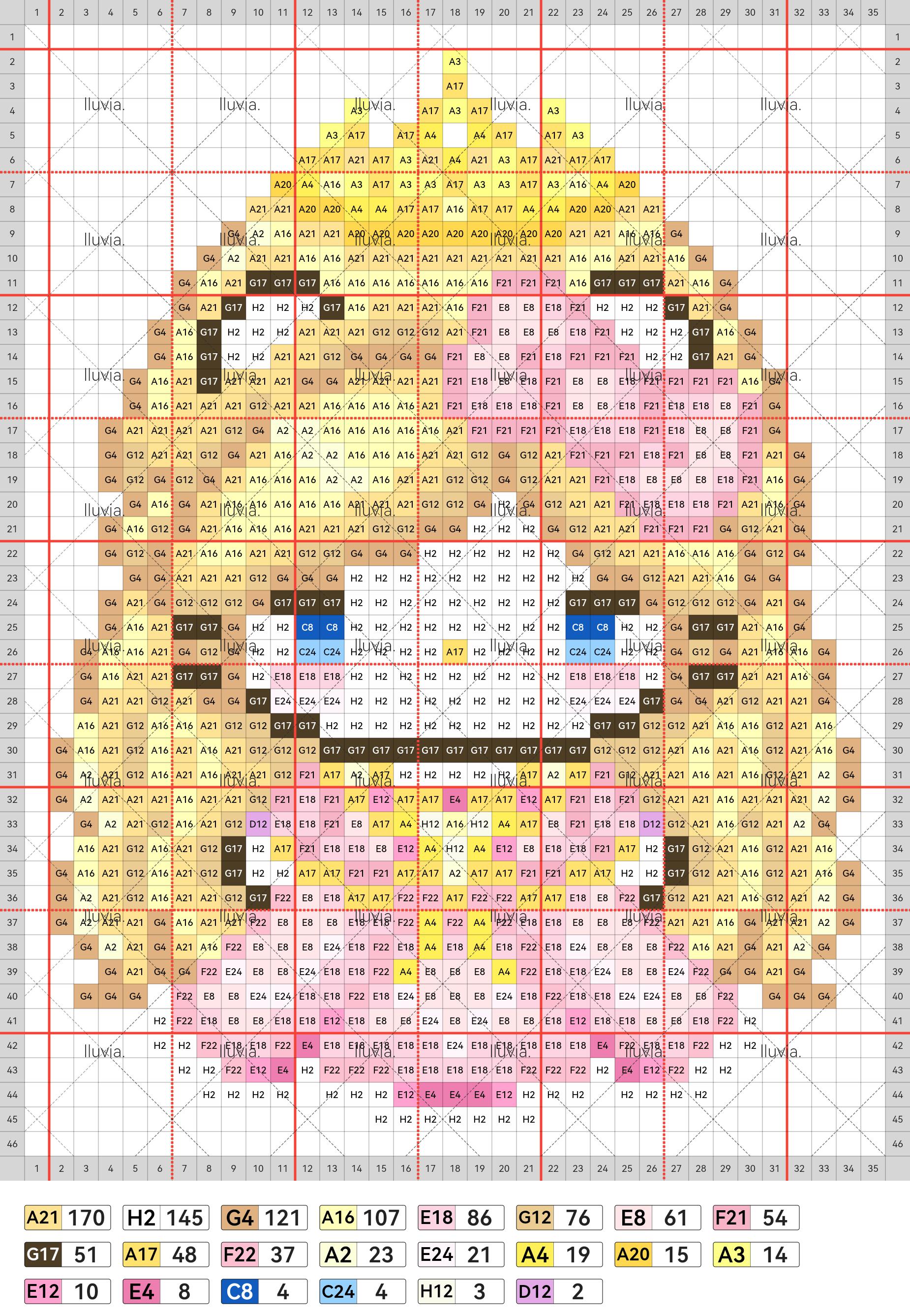 hellokitty拼豆图纸可自取第523张,简单又好看,可保存 hellokitty拼豆图纸可自取第523张,简单又好看,可保存