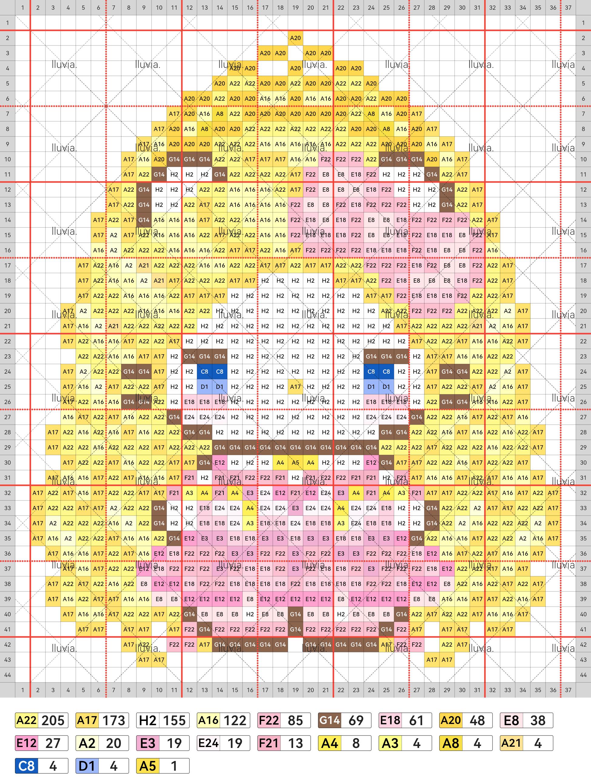 hellokitty拼豆图纸可自取第551张,简单又好看,可保存 hellokitty拼豆图纸可自取第551张,简单又好看,可保存