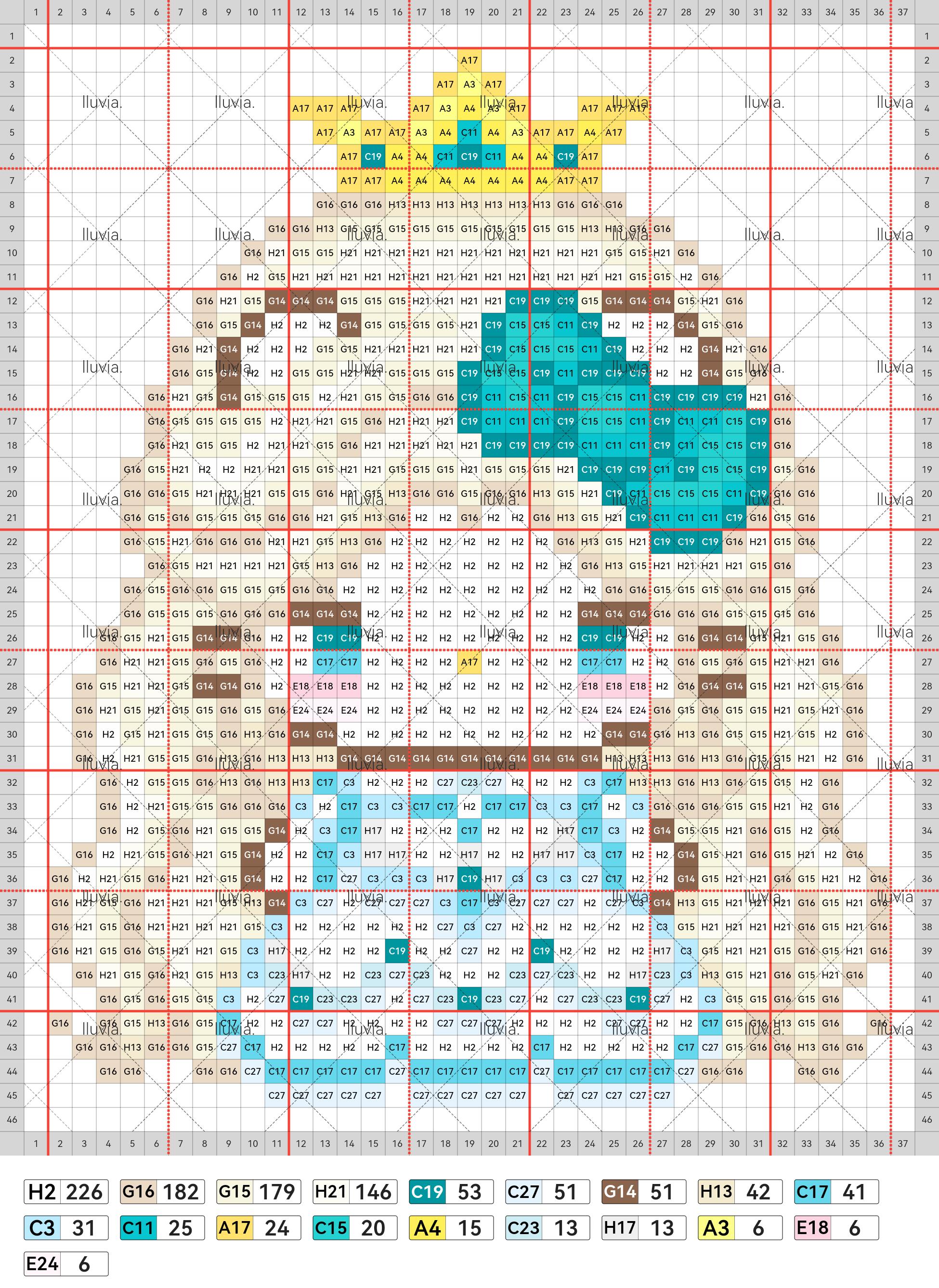 hellokitty拼豆图纸可自取第555张,简单又好看,可保存 hellokitty拼豆图纸可自取第555张,简单又好看,可保存