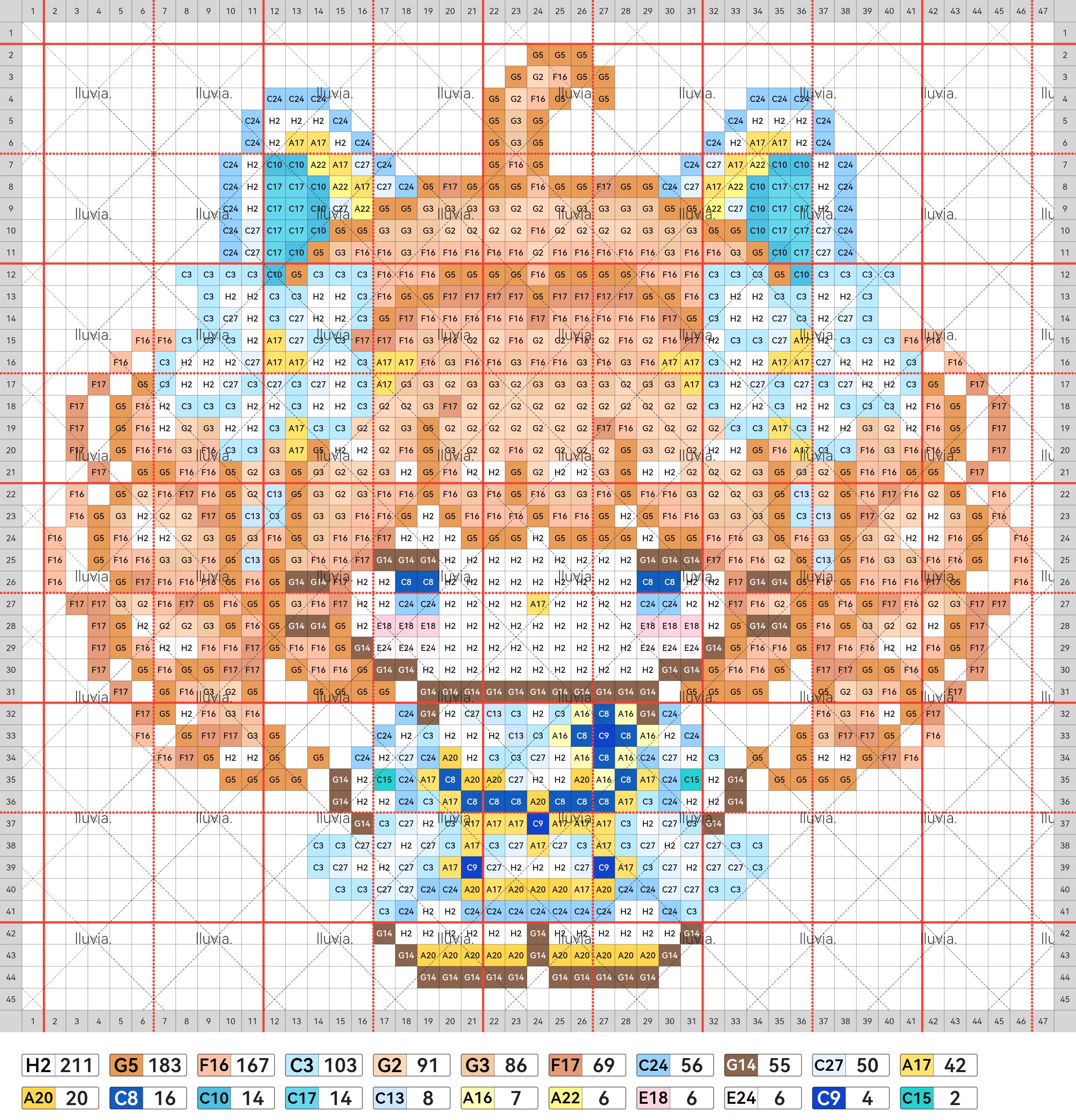 hellokitty拼豆图纸可自取第570张,简单又好看,可保存 hellokitty拼豆图纸可自取第570张,简单又好看,可保存