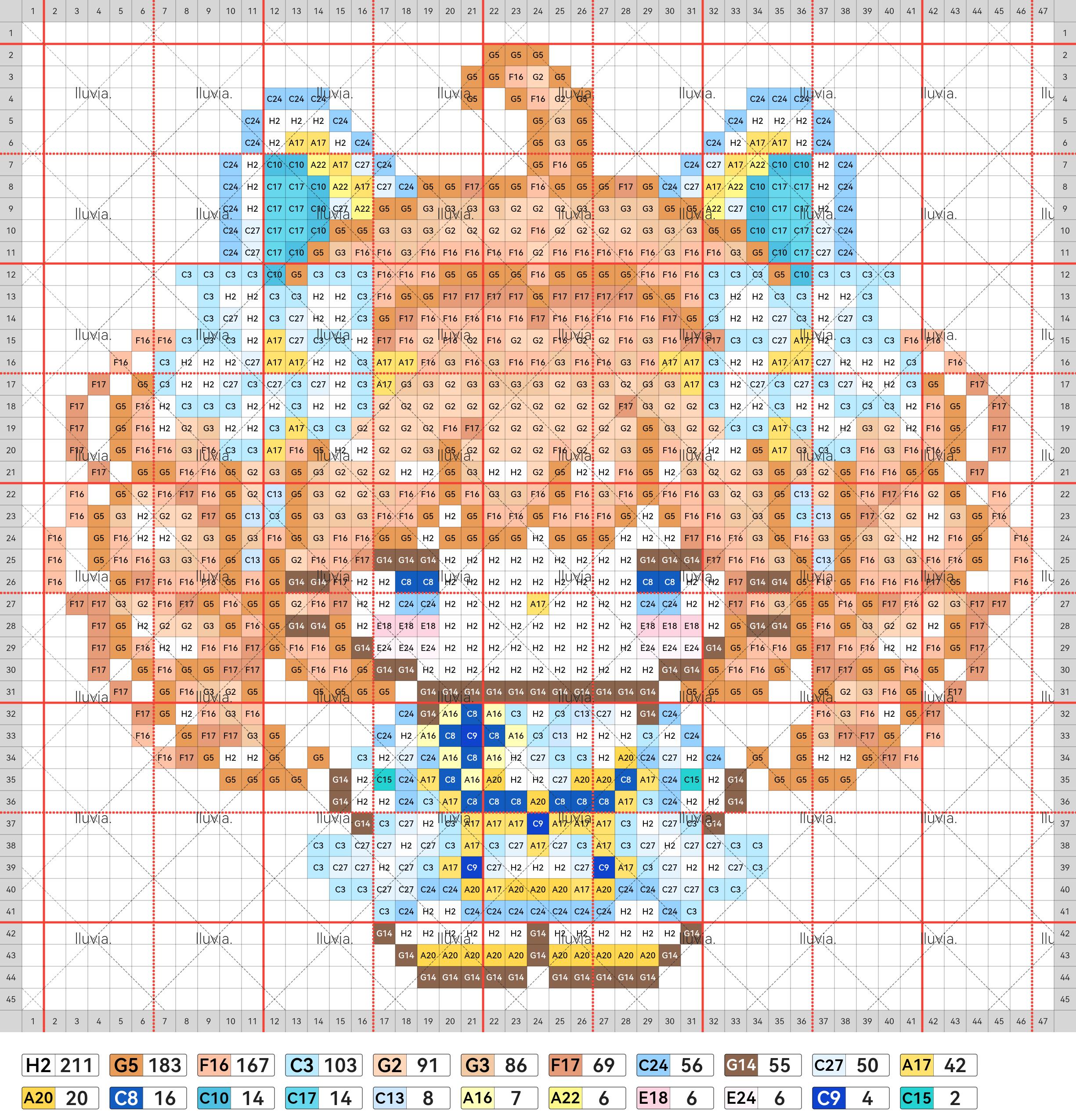 hellokitty拼豆图纸可自取第571张,简单又好看,可保存 hellokitty拼豆图纸可自取第571张,简单又好看,可保存