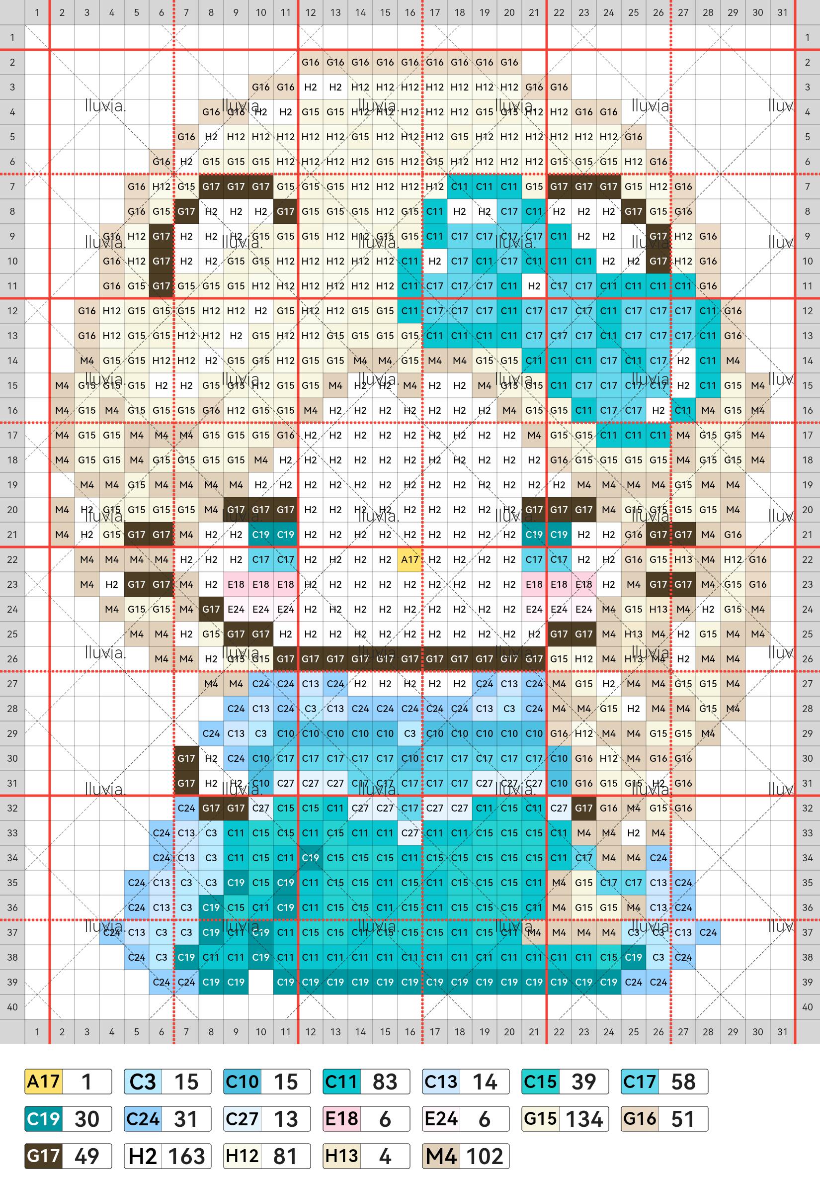 hellokitty拼豆图纸可自取第577张,简单又好看,可保存 hellokitty拼豆图纸可自取第577张,简单又好看,可保存