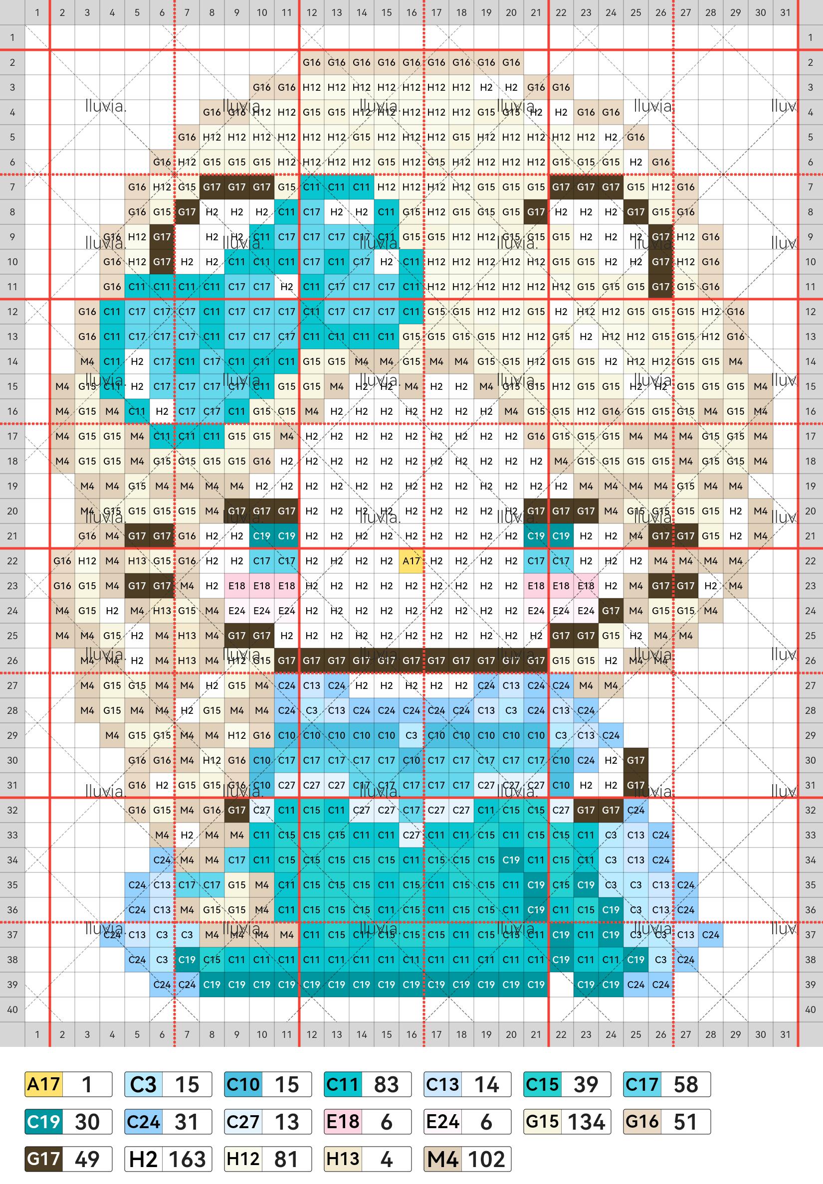 hellokitty拼豆图纸可自取第579张,简单又好看,可保存 hellokitty拼豆图纸可自取第579张,简单又好看,可保存