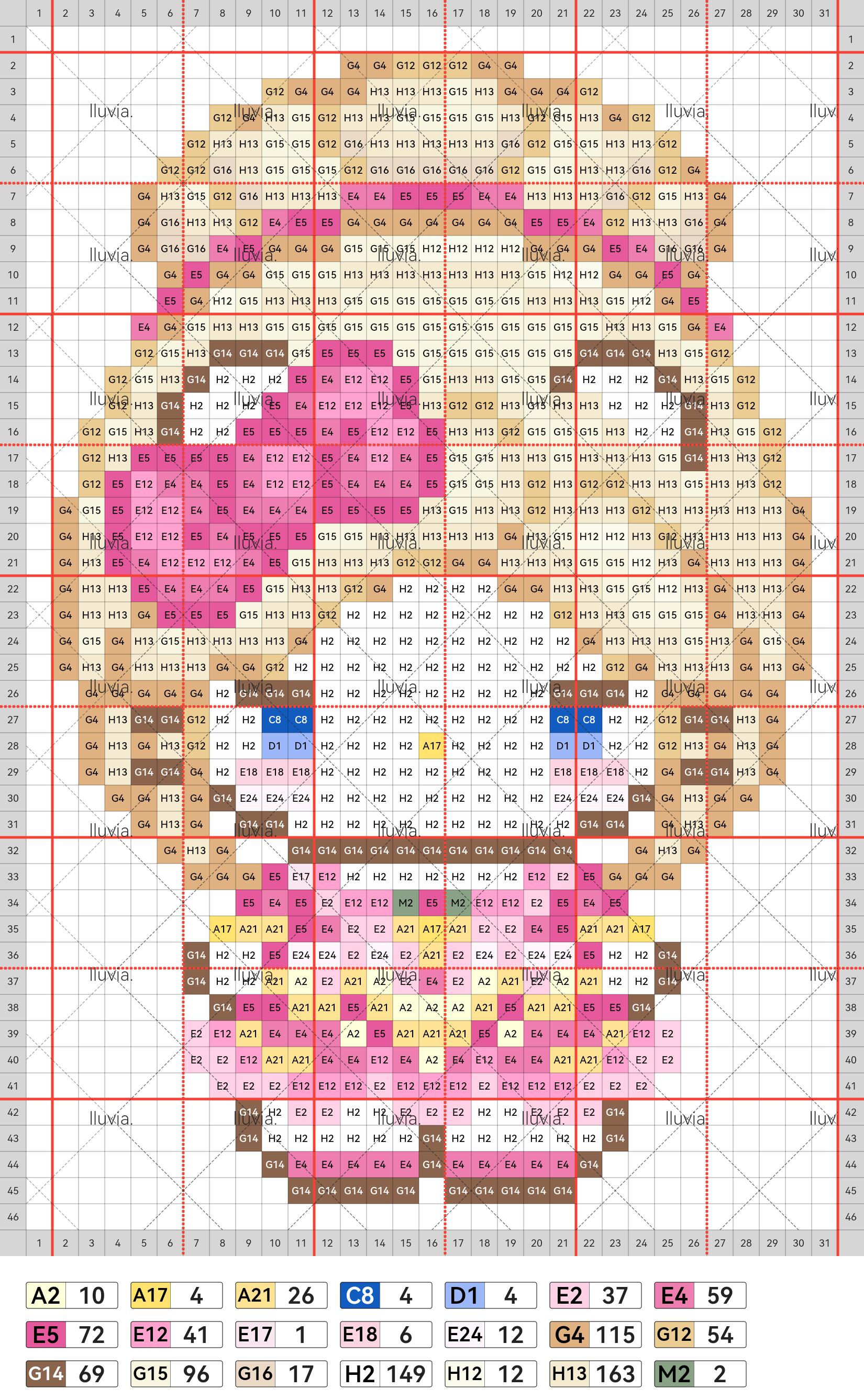 hellokitty拼豆图纸可自取第589张,简单又好看,可保存 hellokitty拼豆图纸可自取第589张,简单又好看,可保存