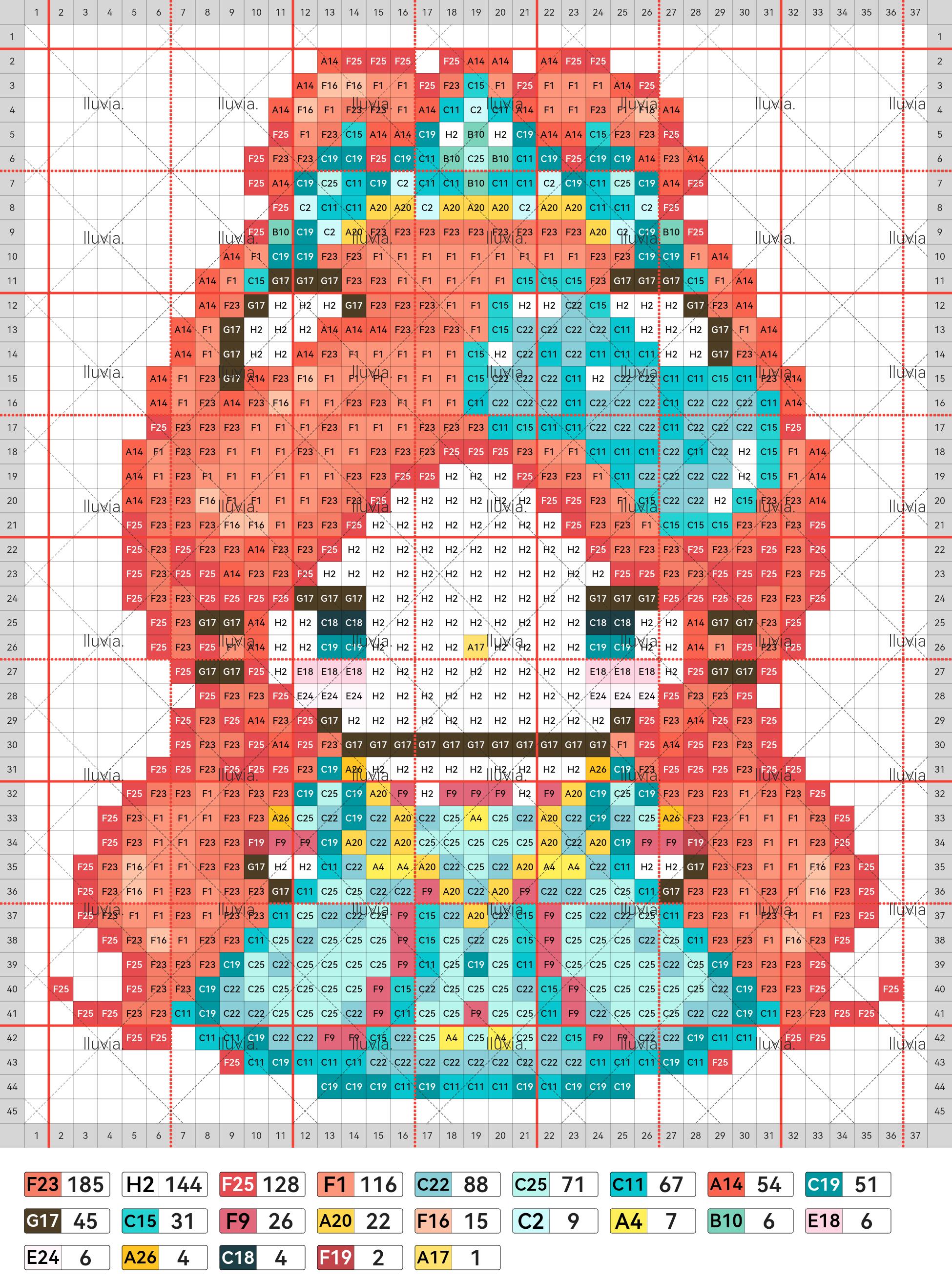 hellokitty拼豆图纸可自取第591张,简单又好看,可保存 hellokitty拼豆图纸可自取第591张,简单又好看,可保存