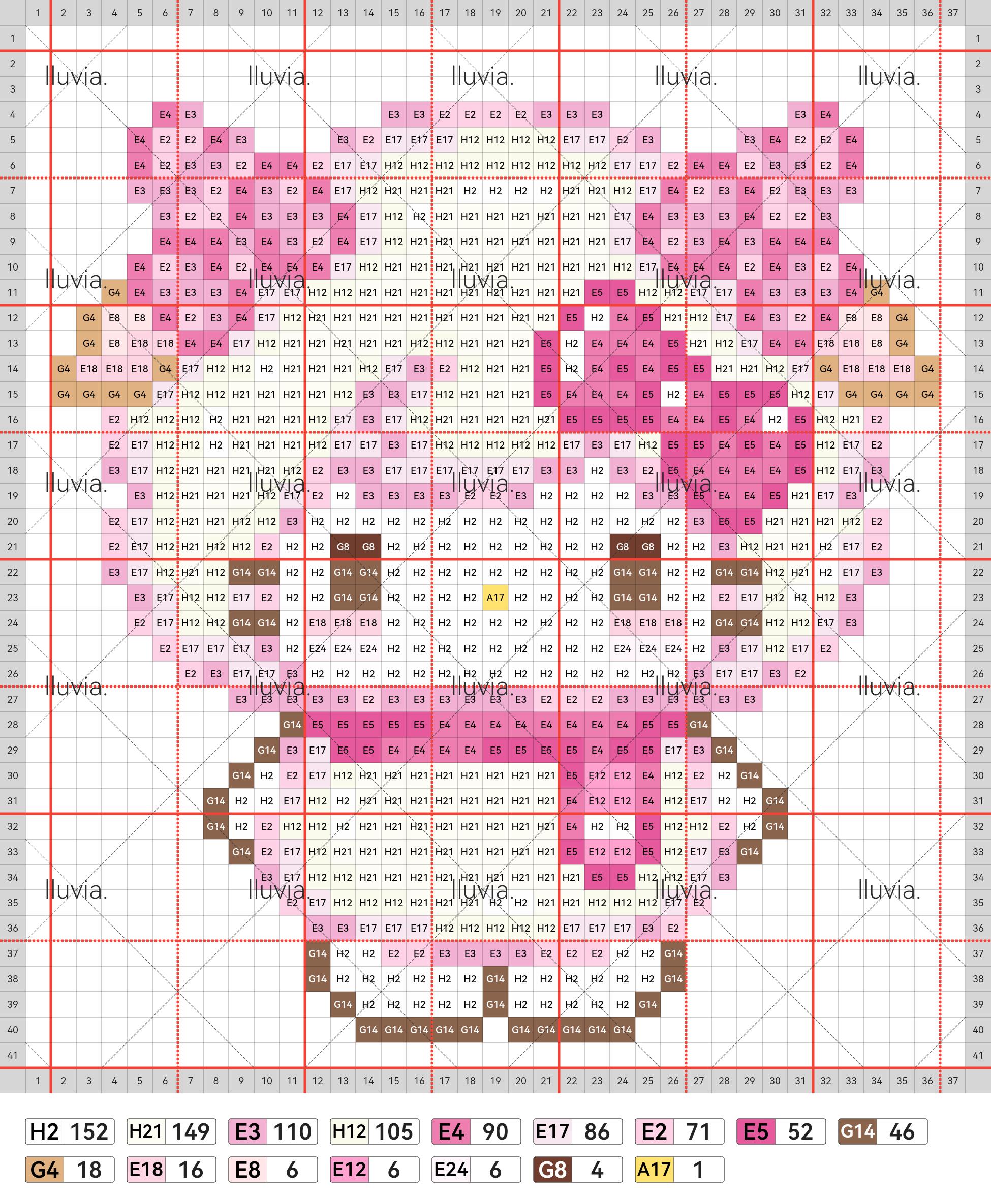hellokitty拼豆图纸可自取第612张,简单又好看,可保存 hellokitty拼豆图纸可自取第612张,简单又好看,可保存