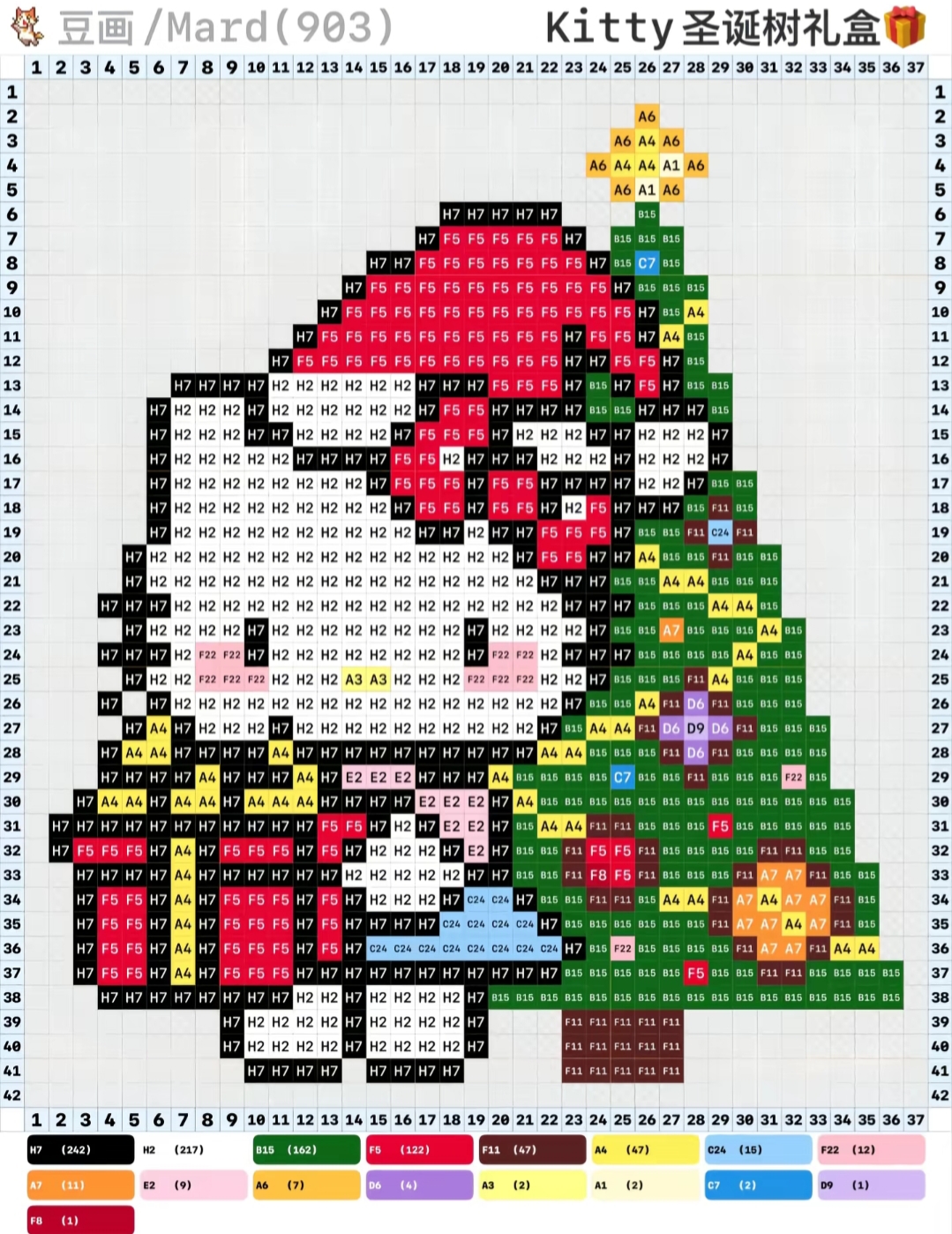 hellokitty拼豆图纸可自取第754张,简单又好看,可保存 hellokitty拼豆图纸可自取第754张,简单又好看,可保存
