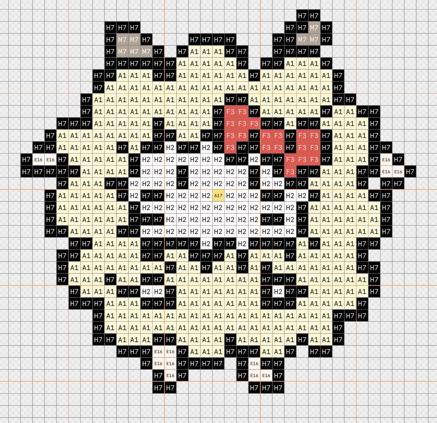 hellokitty拼豆图纸可自取第785张,简单又好看,可保存 hellokitty拼豆图纸可自取第785张,简单又好看,可保存
