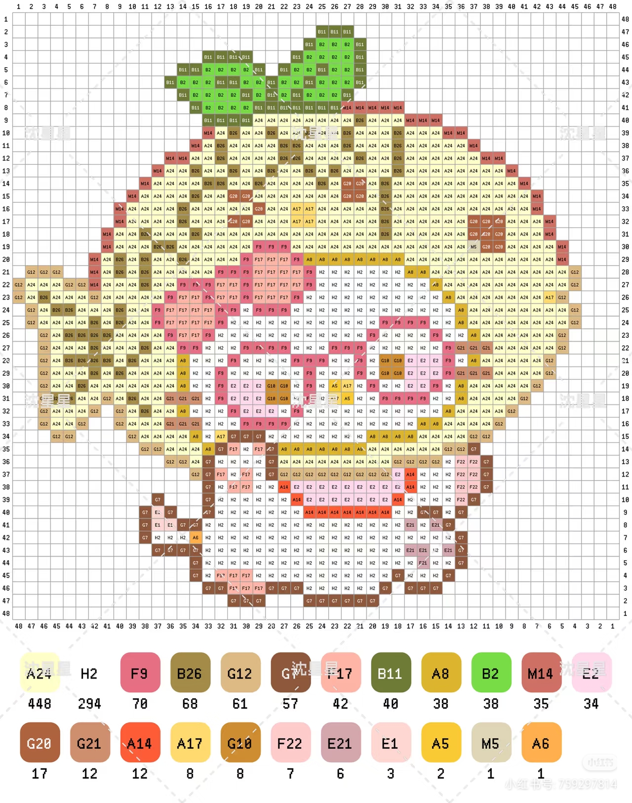 hellokitty拼豆图纸可自取第792张,简单又好看,可保存 hellokitty拼豆图纸可自取第792张,简单又好看,可保存