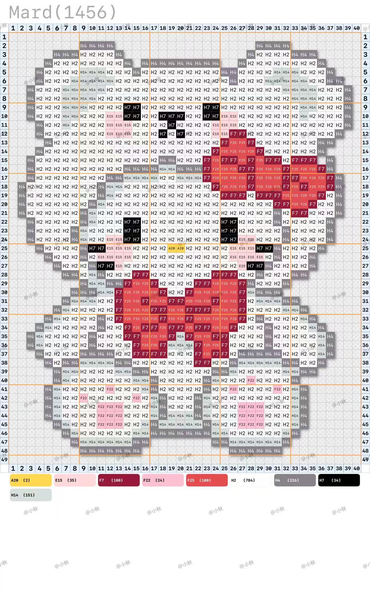 hellokitty拼豆图纸可自取第810张,简单又好看,可保存 hellokitty拼豆图纸可自取第810张,简单又好看,可保存