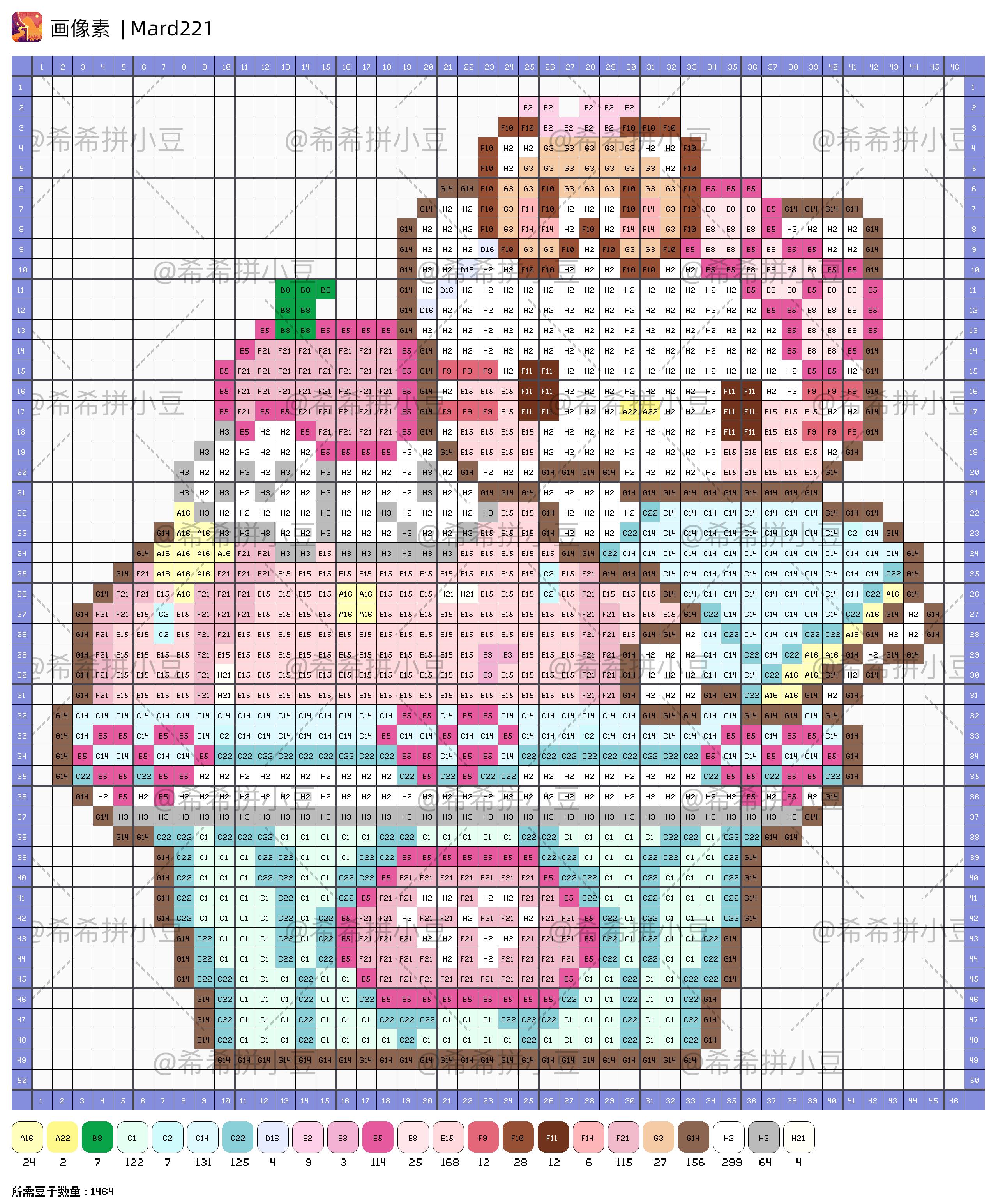 hellokitty拼豆图纸可自取第880张,简单又好看,可保存 hellokitty拼豆图纸可自取第880张,简单又好看,可保存