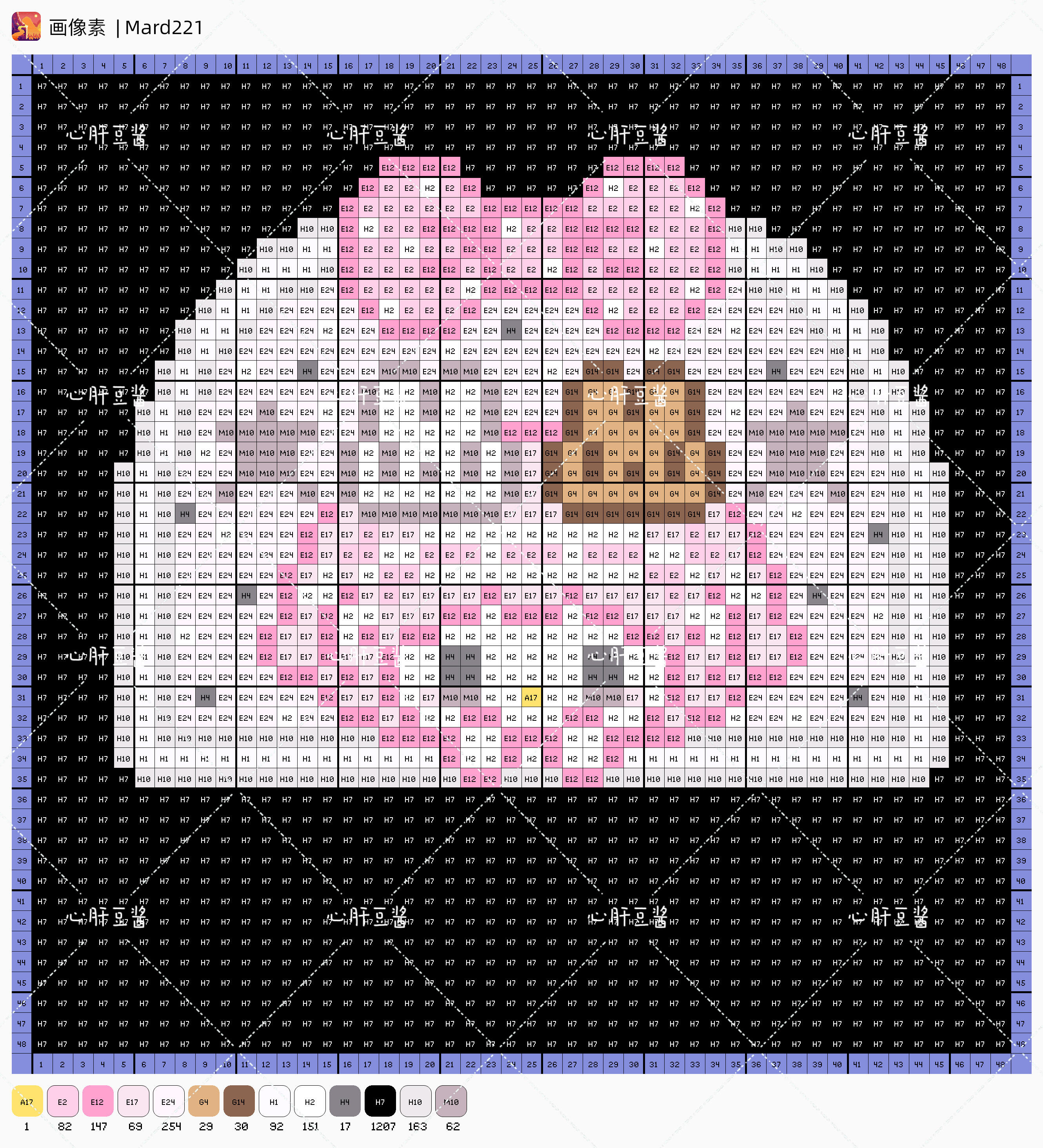 hellokitty拼豆图纸可自取第1000张,简单又好看,可保存 hellokitty拼豆图纸可自取第1000张,简单又好看,可保存