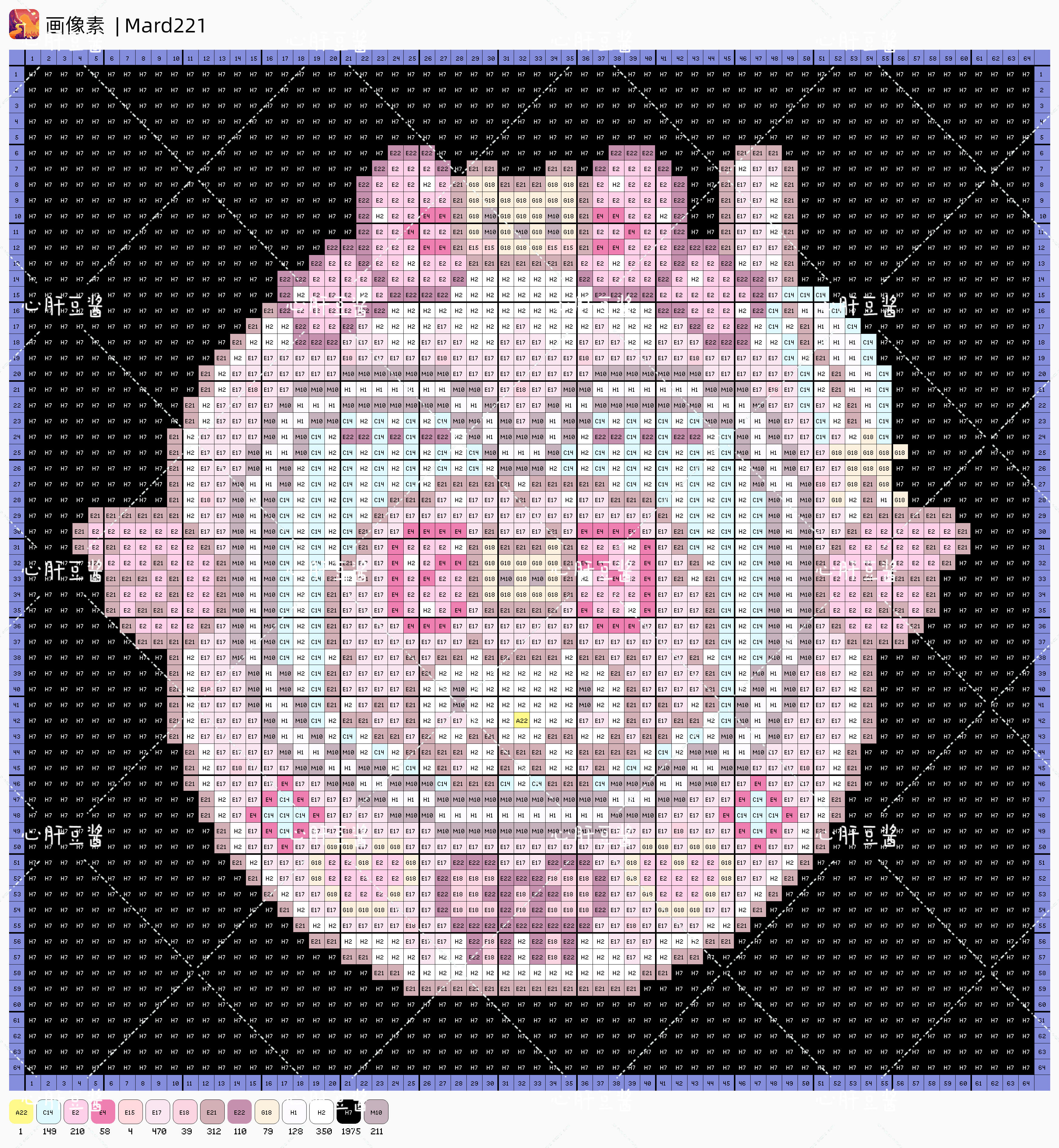 hellokitty拼豆图纸可自取第1006张,简单又好看,可保存 hellokitty拼豆图纸可自取第1006张,简单又好看,可保存