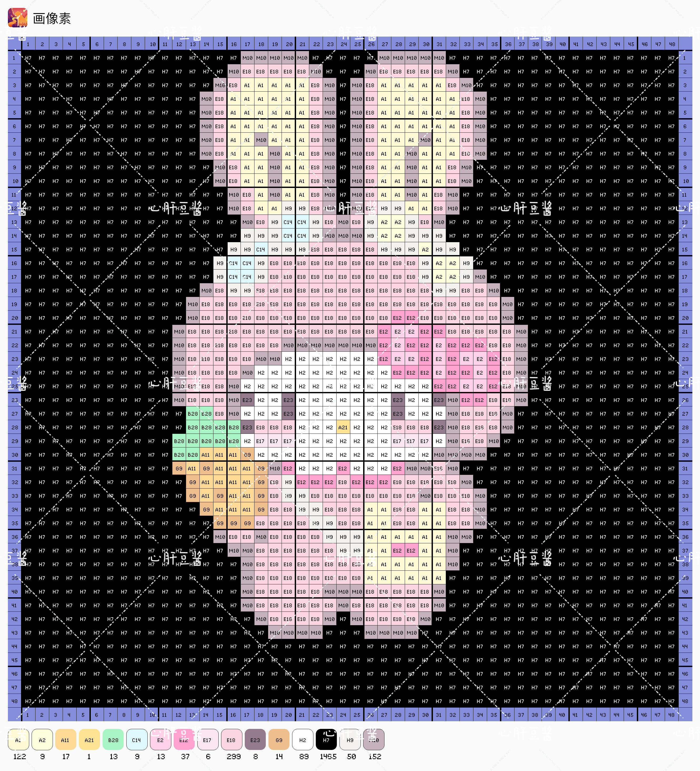 hellokitty拼豆图纸可自取第1016张,简单又好看,可保存 hellokitty拼豆图纸可自取第1016张,简单又好看,可保存