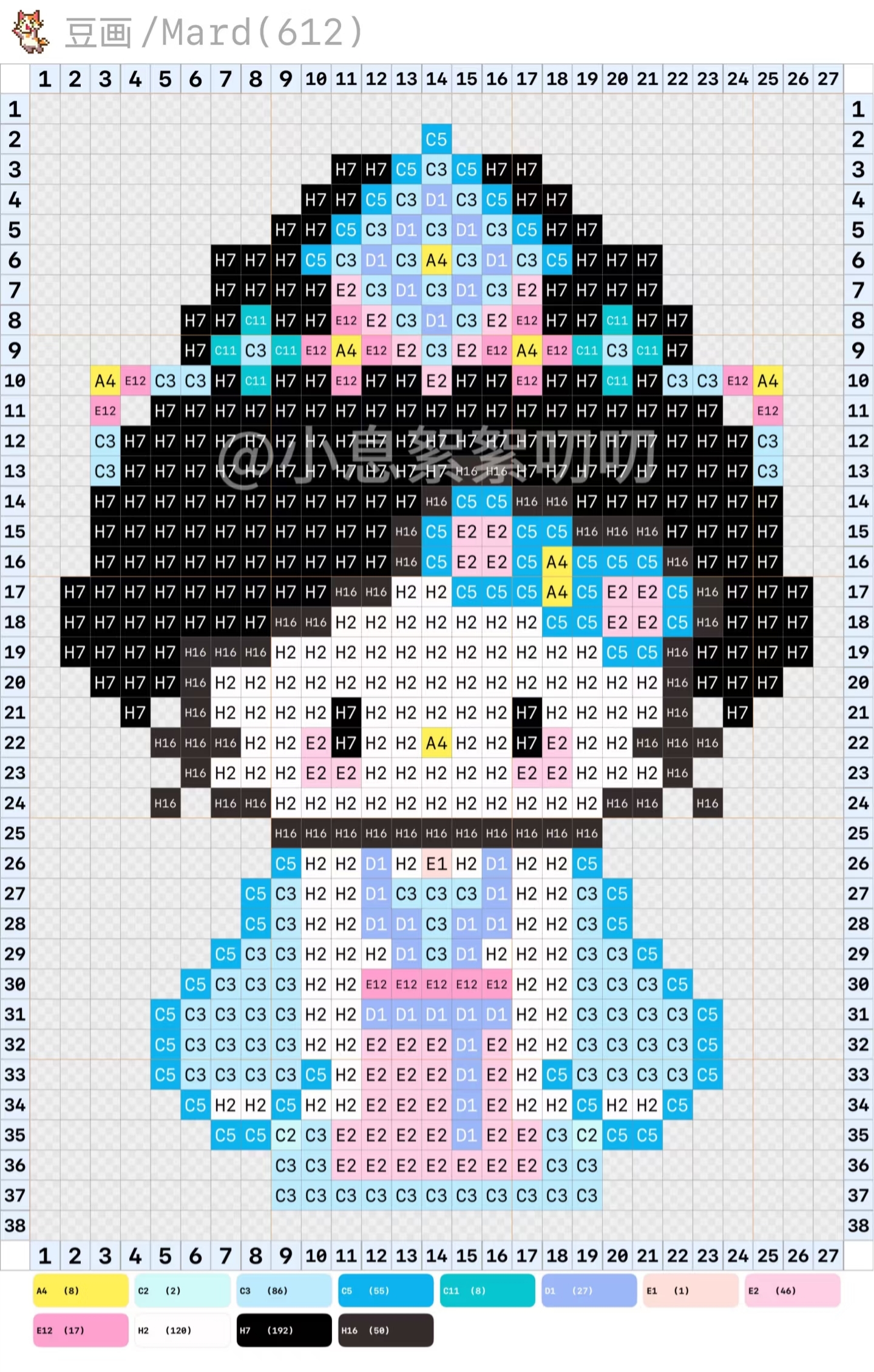 hellokitty拼豆图纸可自取第1030张,简单又好看,可保存 hellokitty拼豆图纸可自取第1030张,简单又好看,可保存