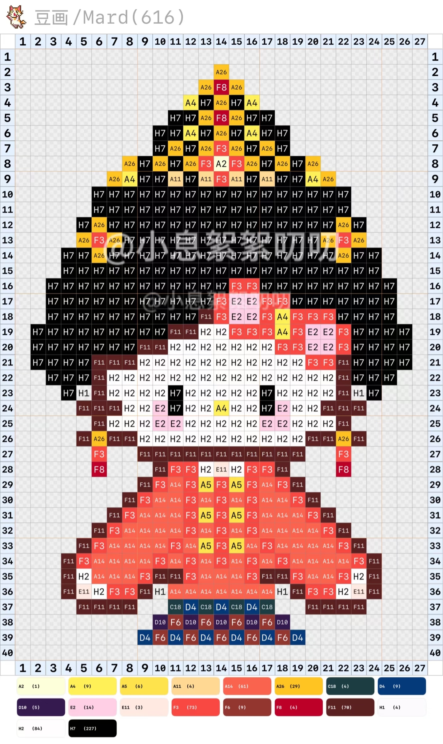 hellokitty拼豆图纸可自取第1032张,简单又好看,可保存 hellokitty拼豆图纸可自取第1032张,简单又好看,可保存