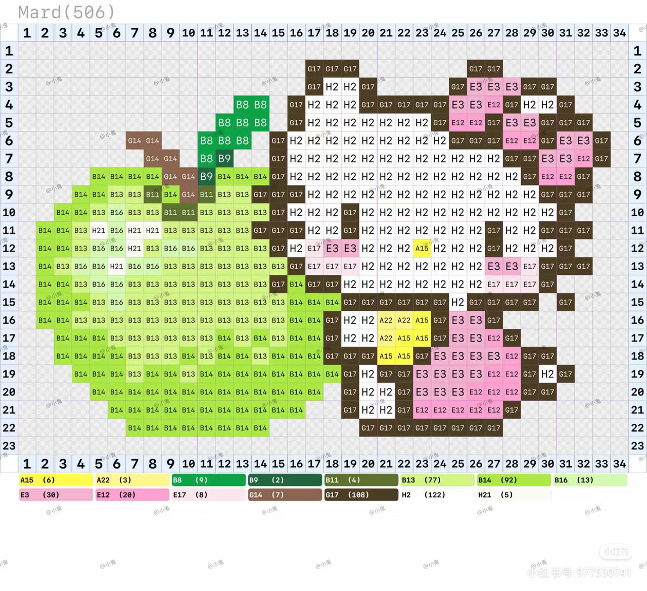 hellokitty拼豆图纸可自取第1034张,简单又好看,可保存 hellokitty拼豆图纸可自取第1034张,简单又好看,可保存