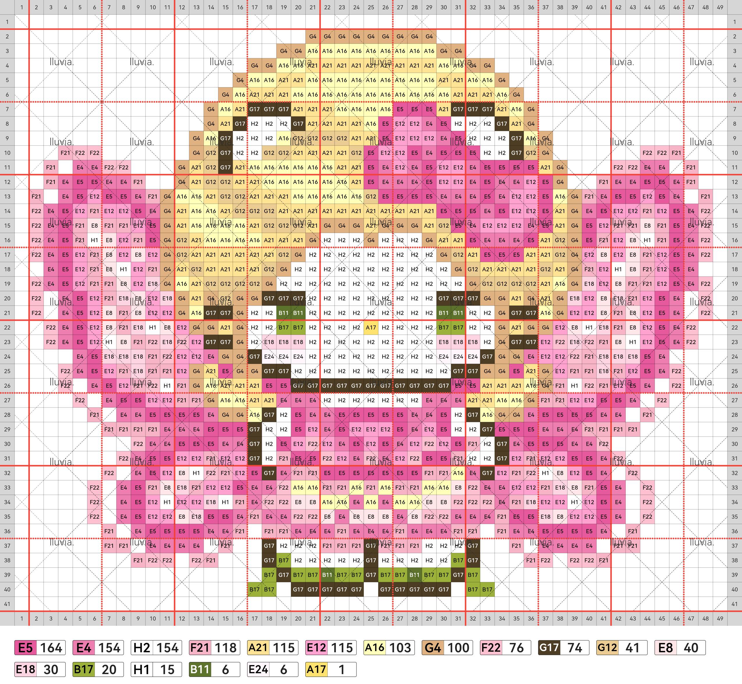 hellokitty拼豆图纸可自取第1420张,简单又好看,可保存 hellokitty拼豆图纸可自取第1420张,简单又好看,可保存