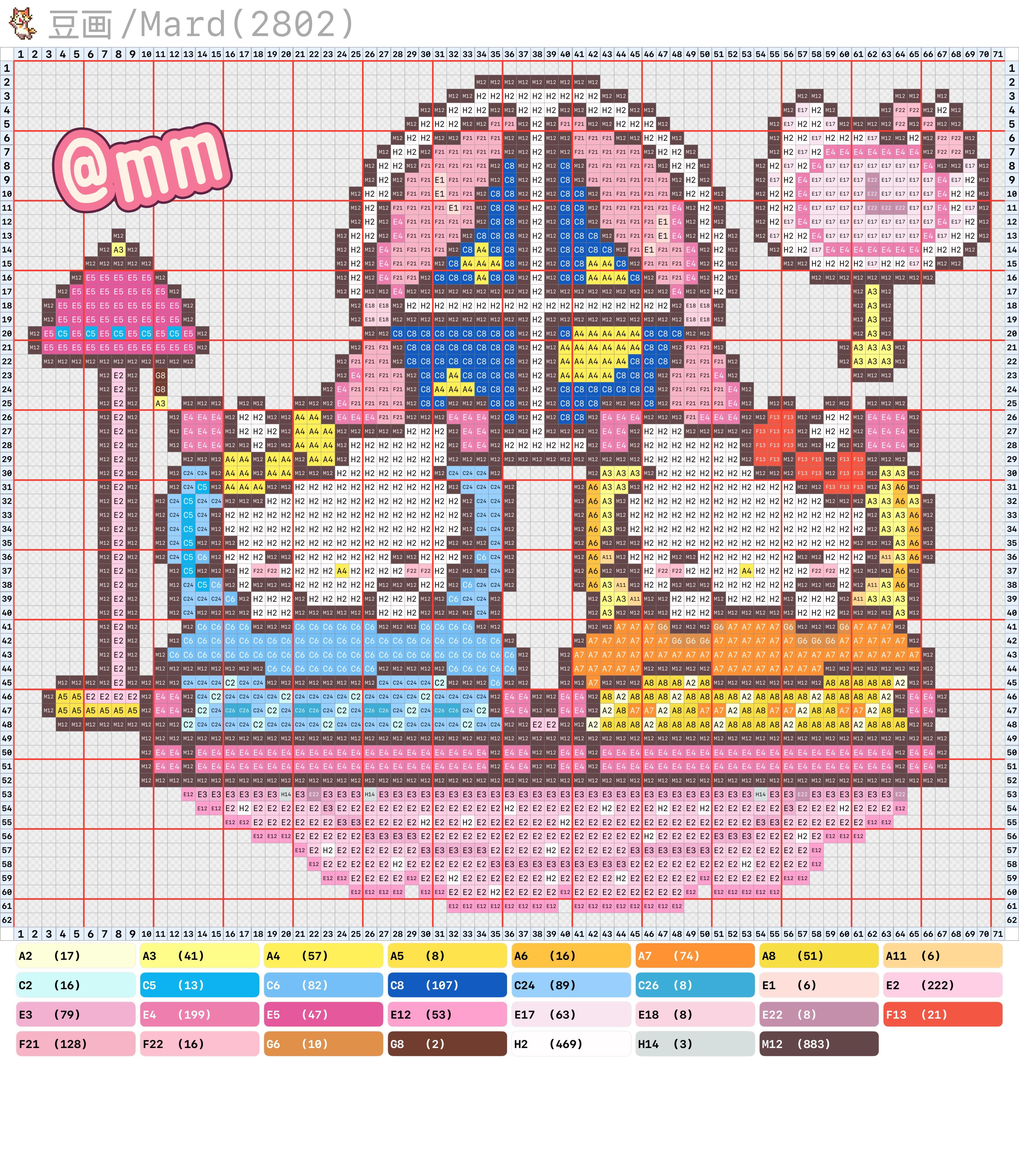 hellokitty拼豆图纸可自取第1444张,简单又好看,可保存 hellokitty拼豆图纸可自取第1444张,简单又好看,可保存