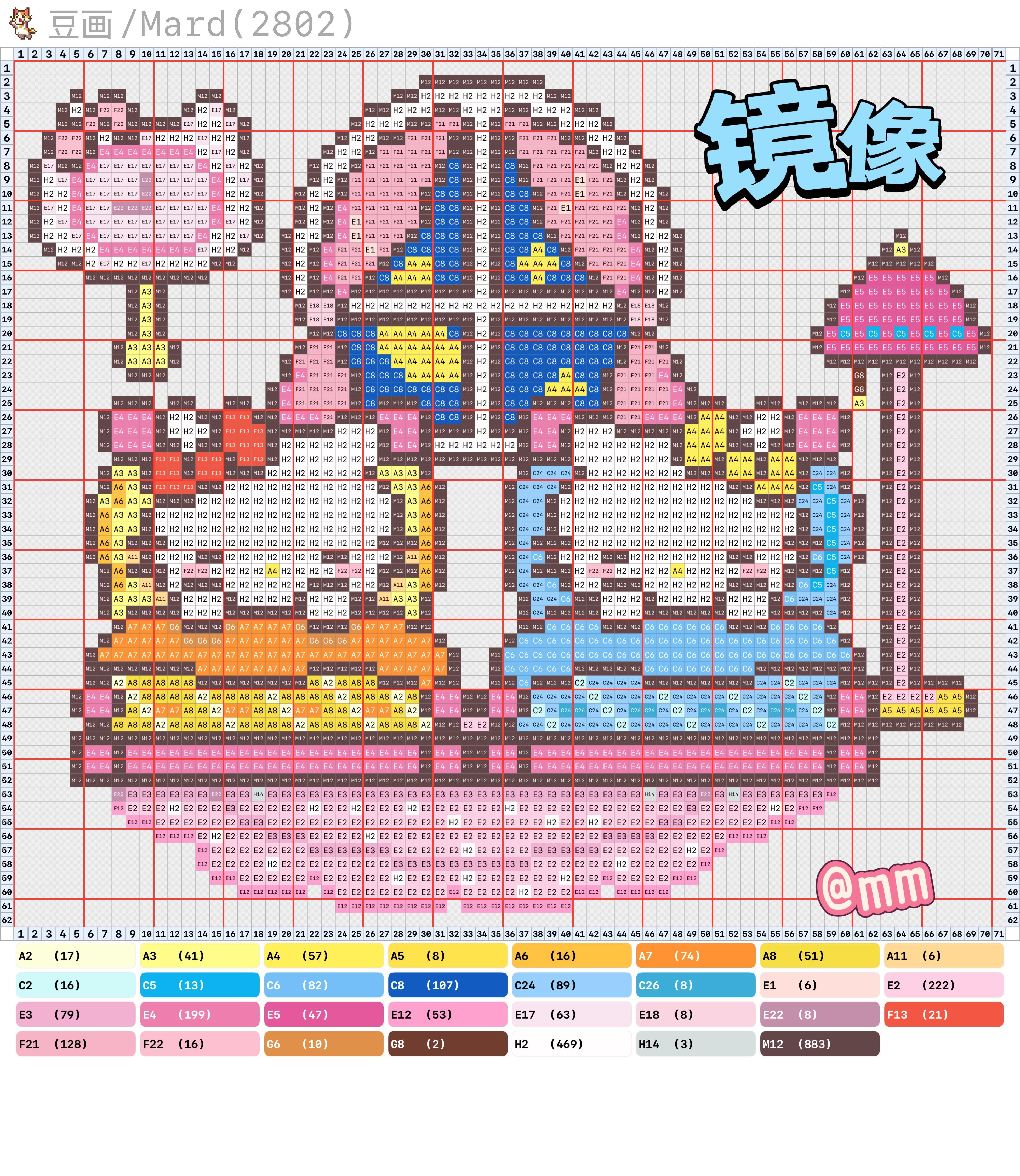 hellokitty拼豆图纸可自取第1445张,简单又好看,可保存 hellokitty拼豆图纸可自取第1445张,简单又好看,可保存