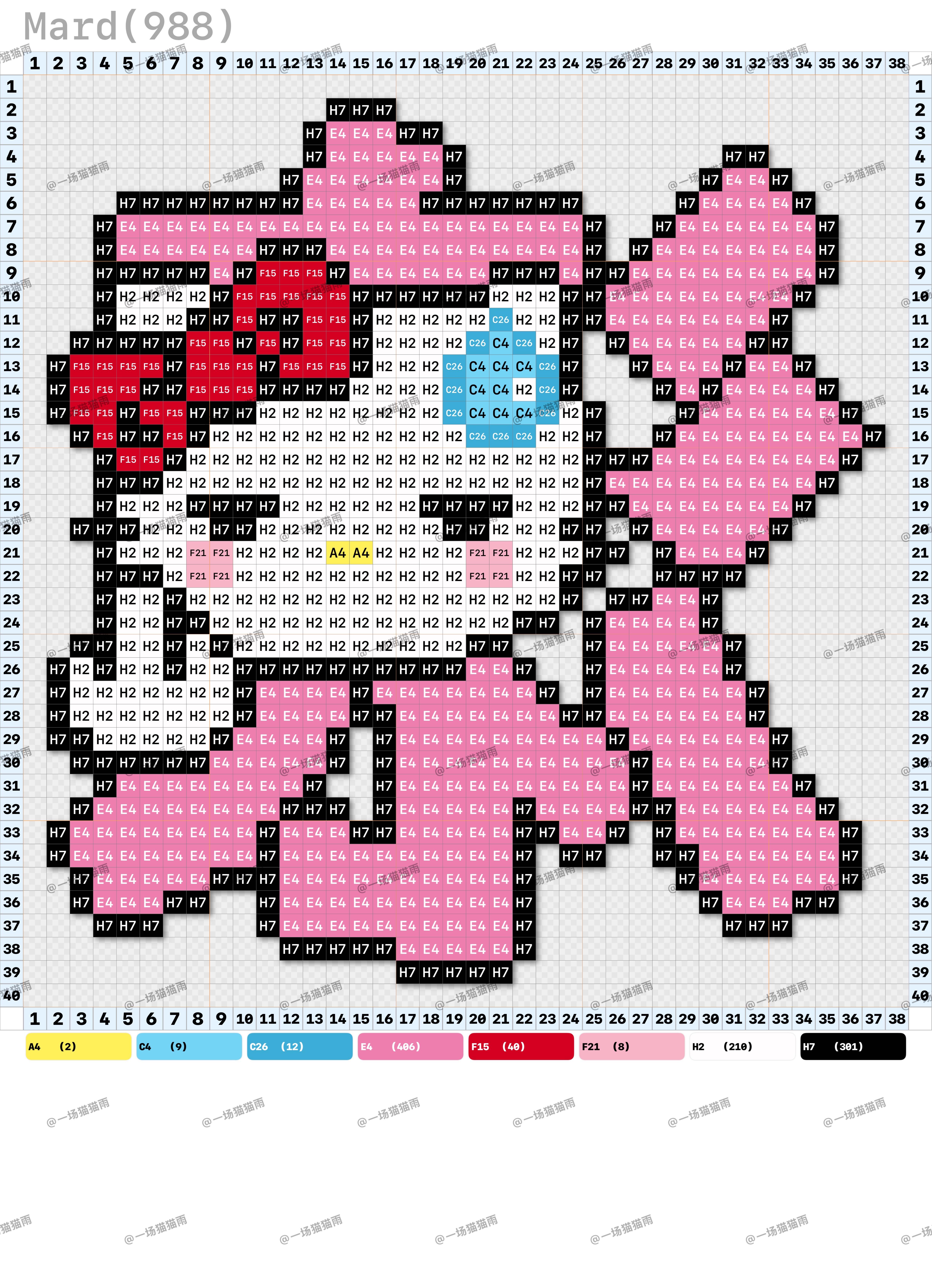 hellokitty拼豆图纸可自取第1465张,简单又好看,可保存 hellokitty拼豆图纸可自取第1465张,简单又好看,可保存