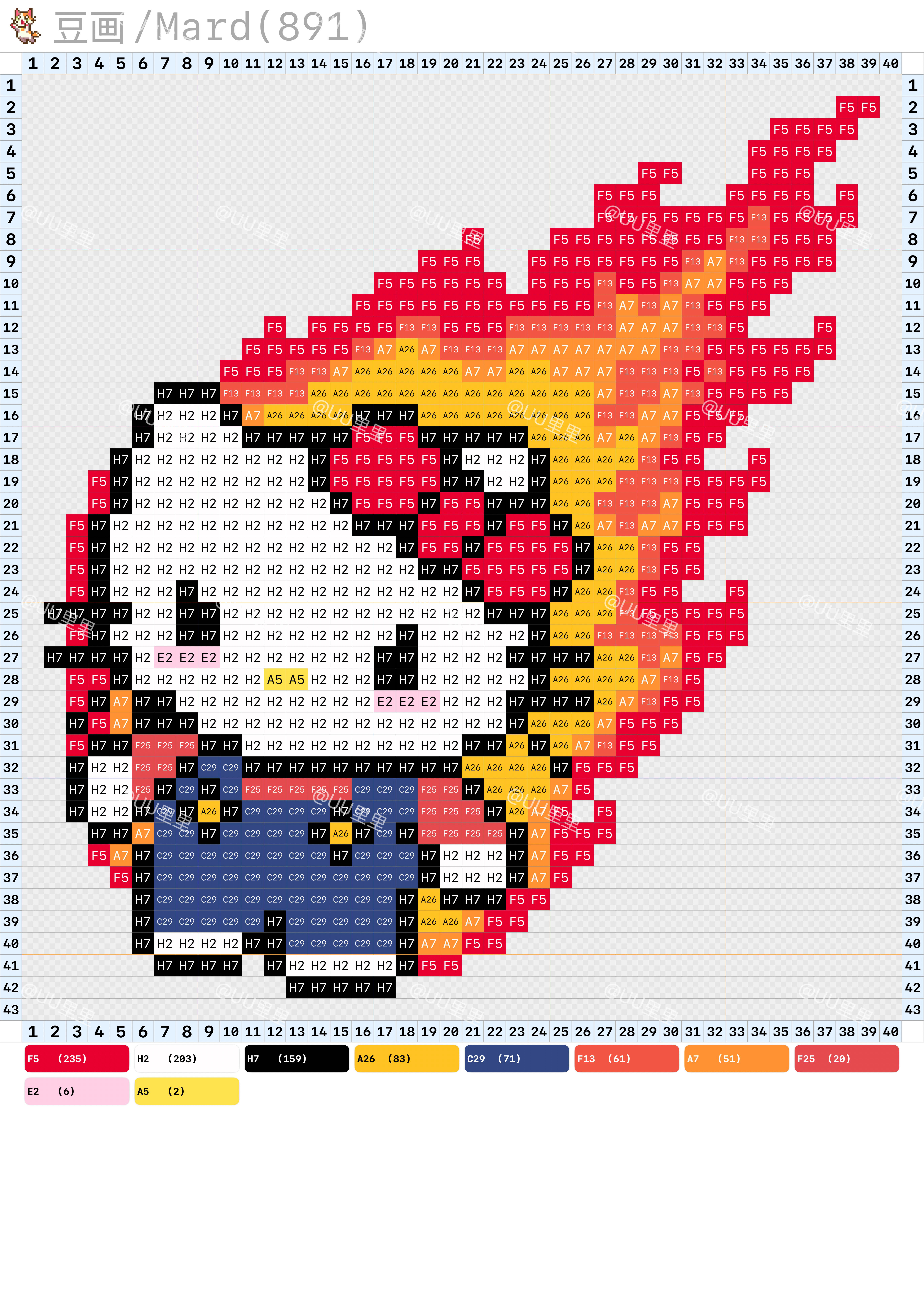 hellokitty拼豆图纸可自取第1478张,简单又好看,可保存 hellokitty拼豆图纸可自取第1478张,简单又好看,可保存