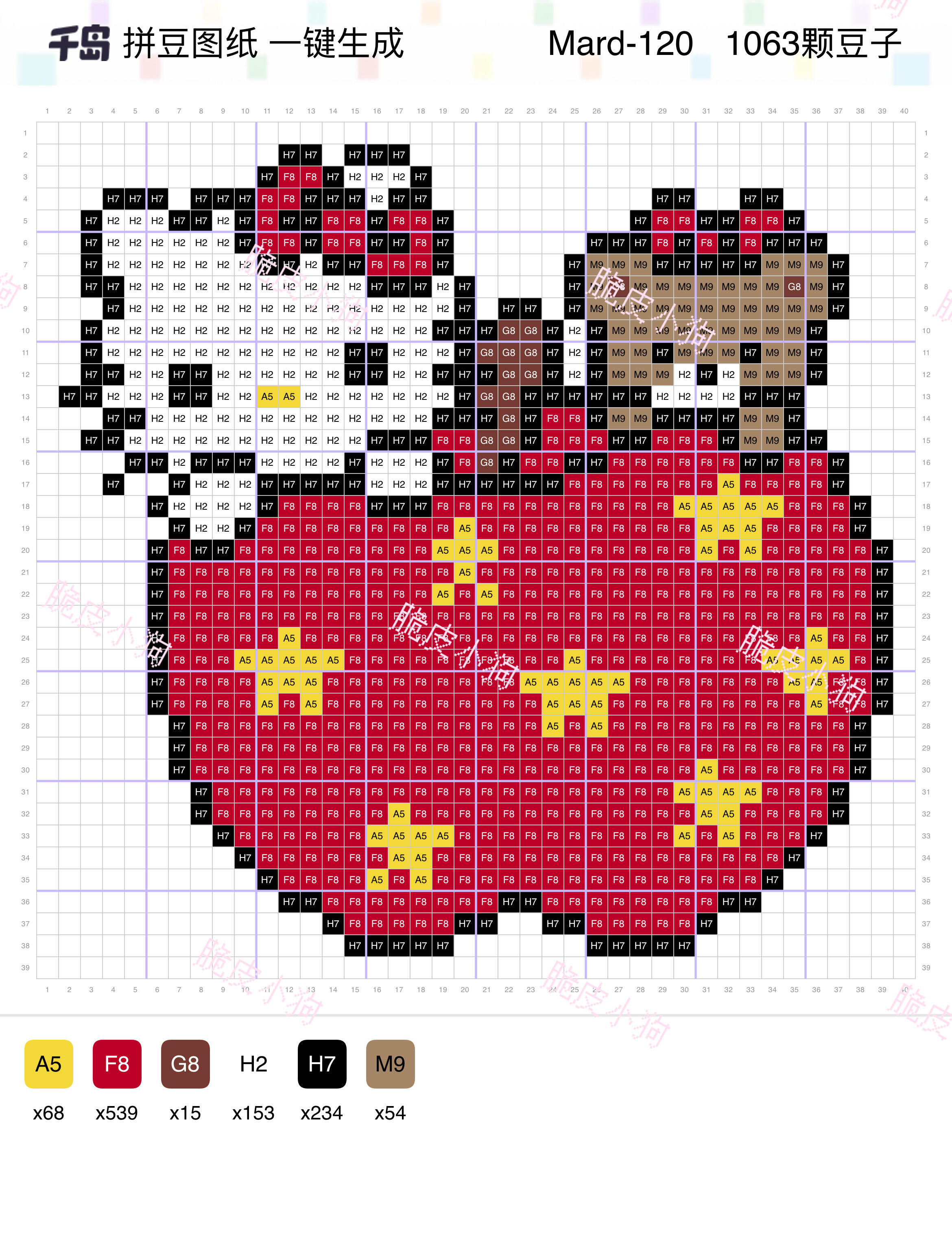 hellokitty拼豆图纸可自取第1520张,简单又好看,可保存 hellokitty拼豆图纸可自取第1520张,简单又好看,可保存