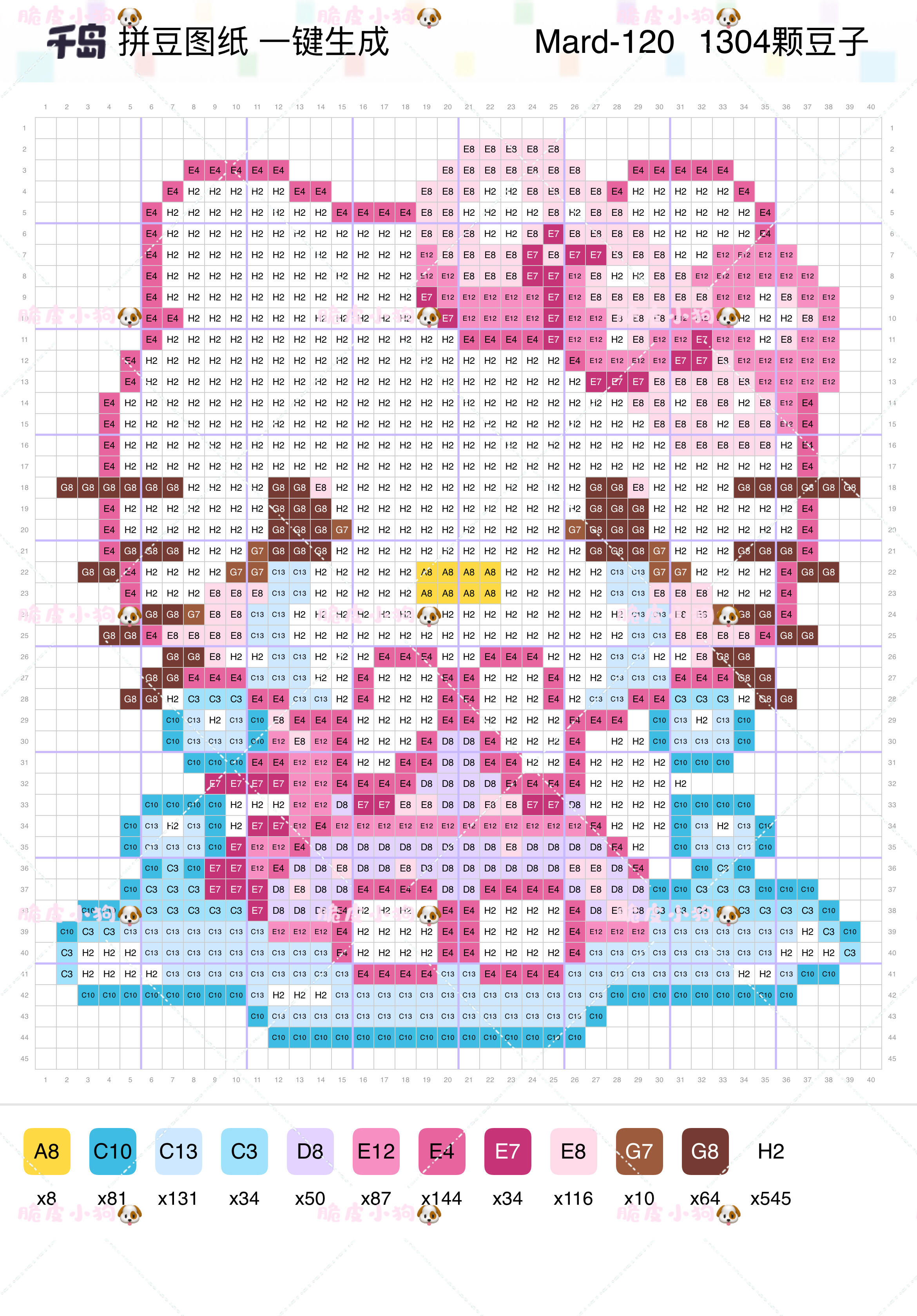 hellokitty拼豆图纸可自取第1524张,简单又好看,可保存 hellokitty拼豆图纸可自取第1524张,简单又好看,可保存