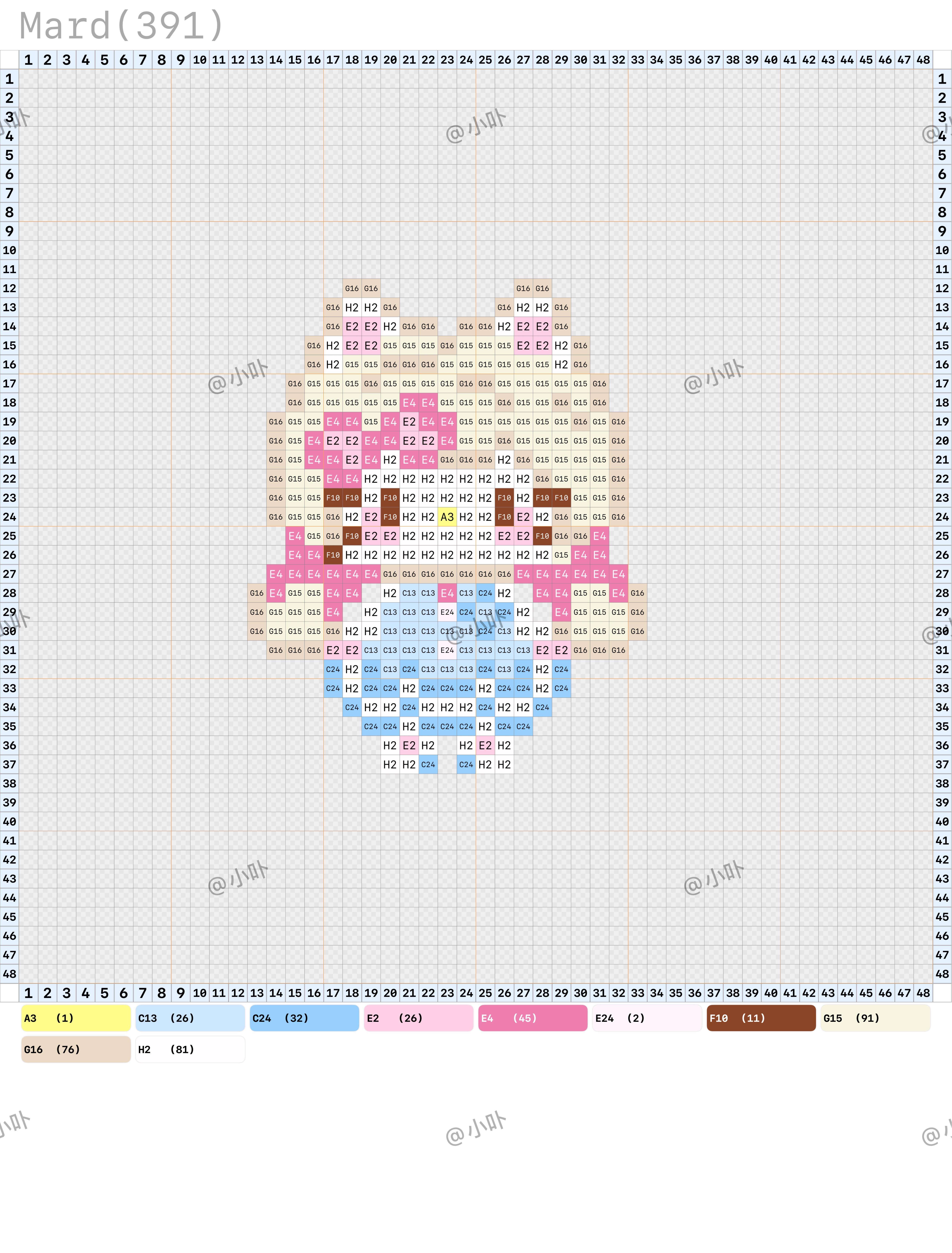 hellokitty拼豆图纸可自取第1547张,简单又好看,可保存 hellokitty拼豆图纸可自取第1547张,简单又好看,可保存