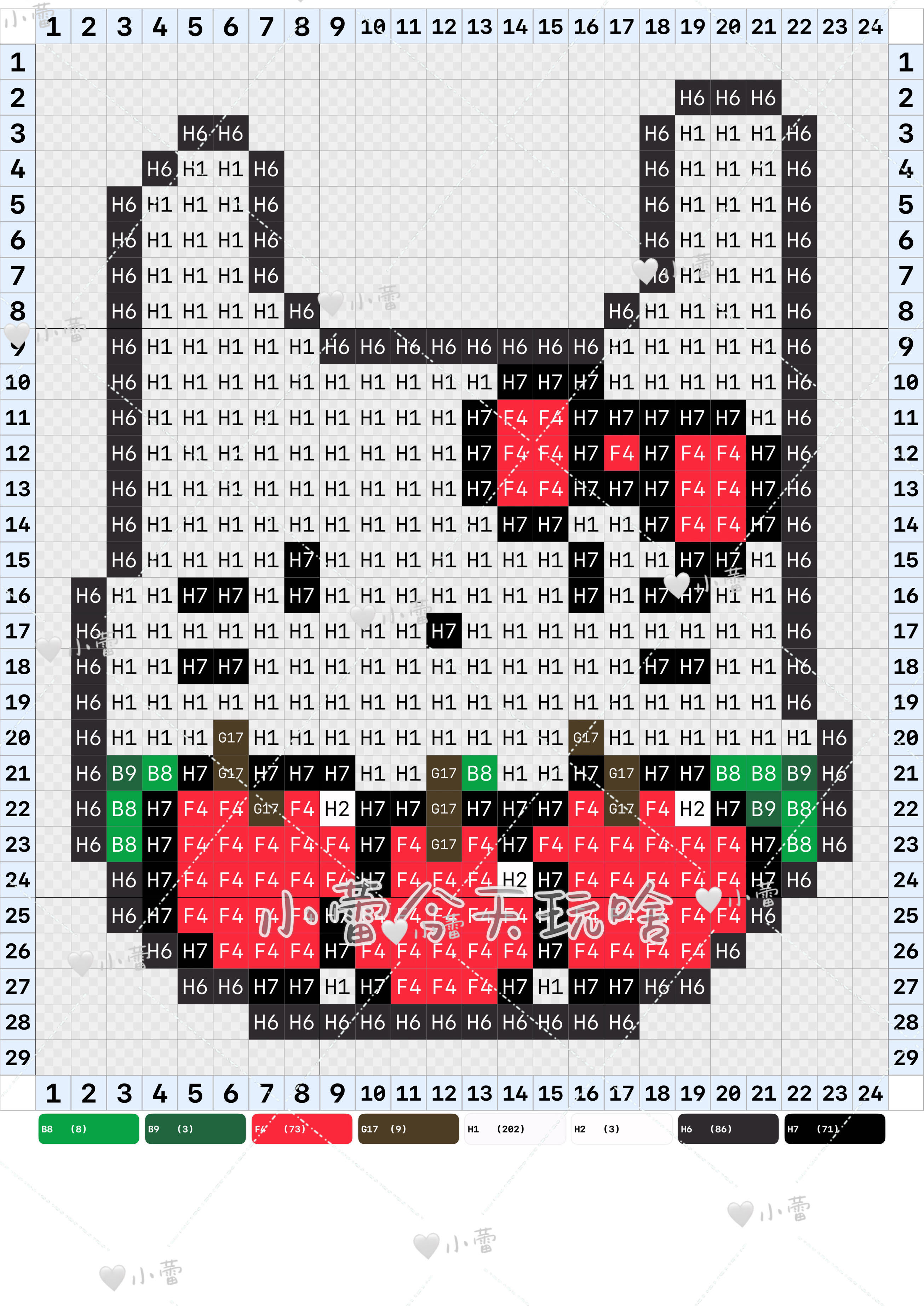 hellokitty拼豆图纸可自取第1565张,简单又好看,可保存 hellokitty拼豆图纸可自取第1565张,简单又好看,可保存