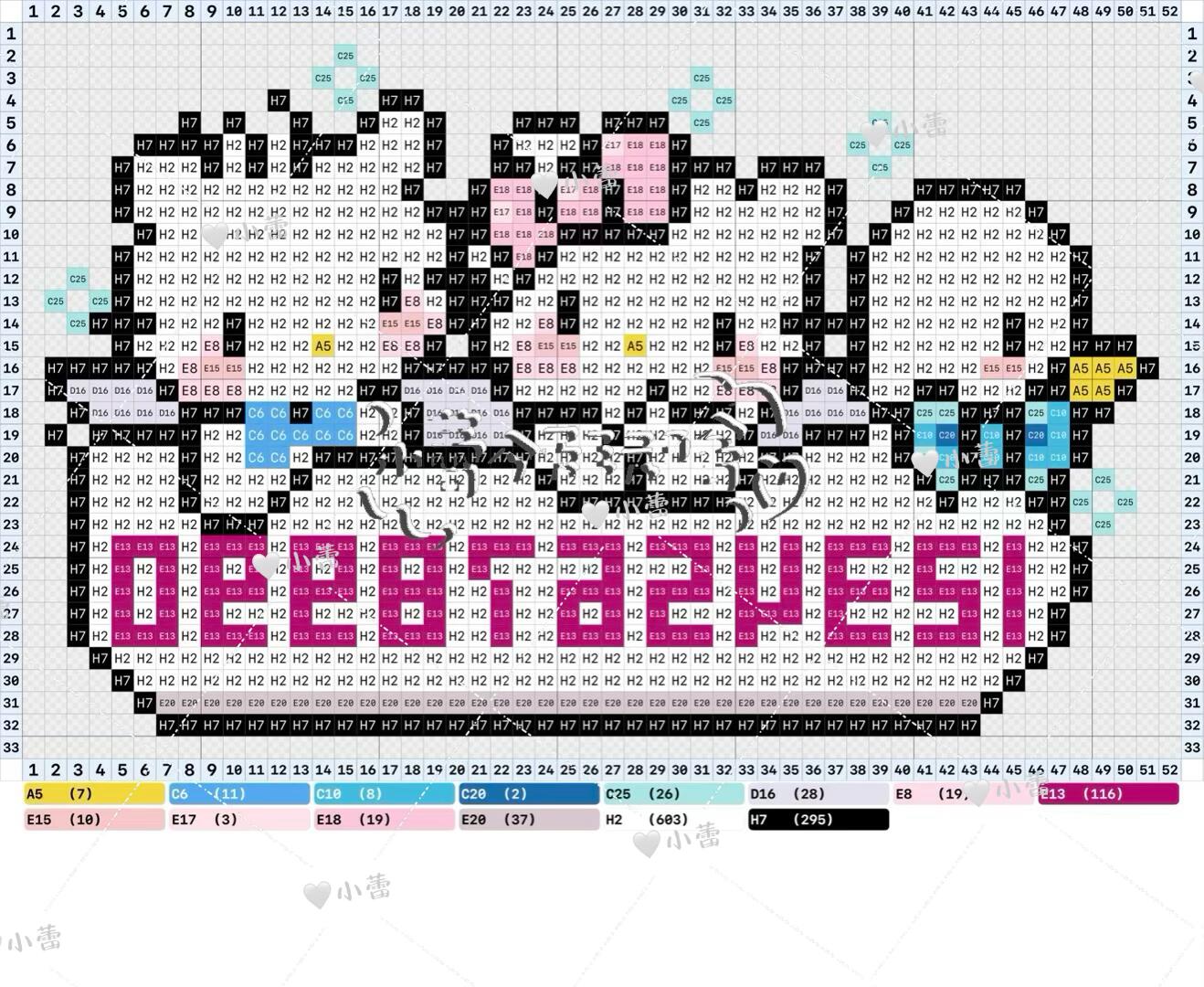 hellokitty拼豆图纸可自取第1570张,简单又好看,可保存 hellokitty拼豆图纸可自取第1570张,简单又好看,可保存