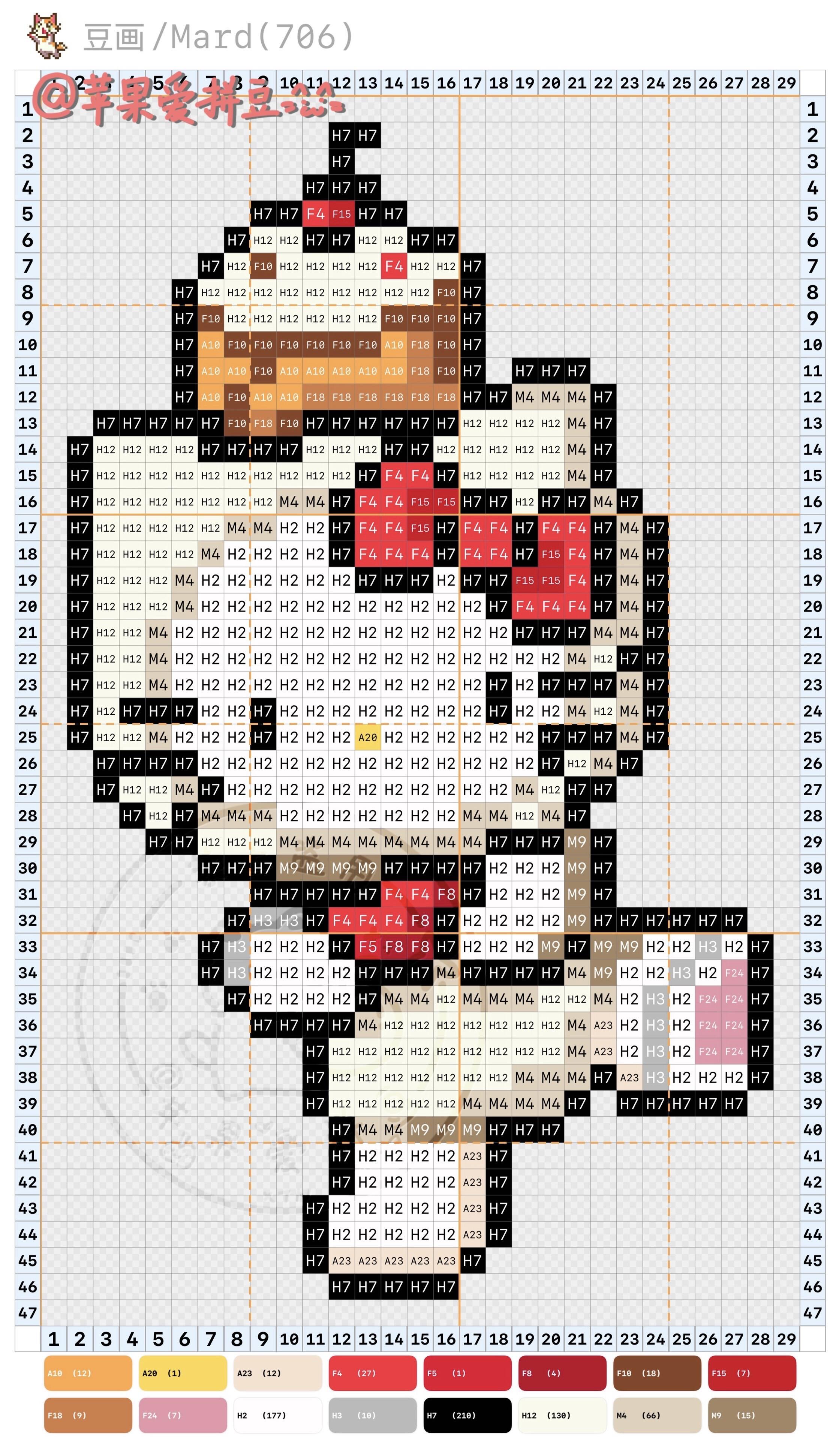 hellokitty拼豆图纸可自取第1607张,简单又好看,可保存 hellokitty拼豆图纸可自取第1607张,简单又好看,可保存