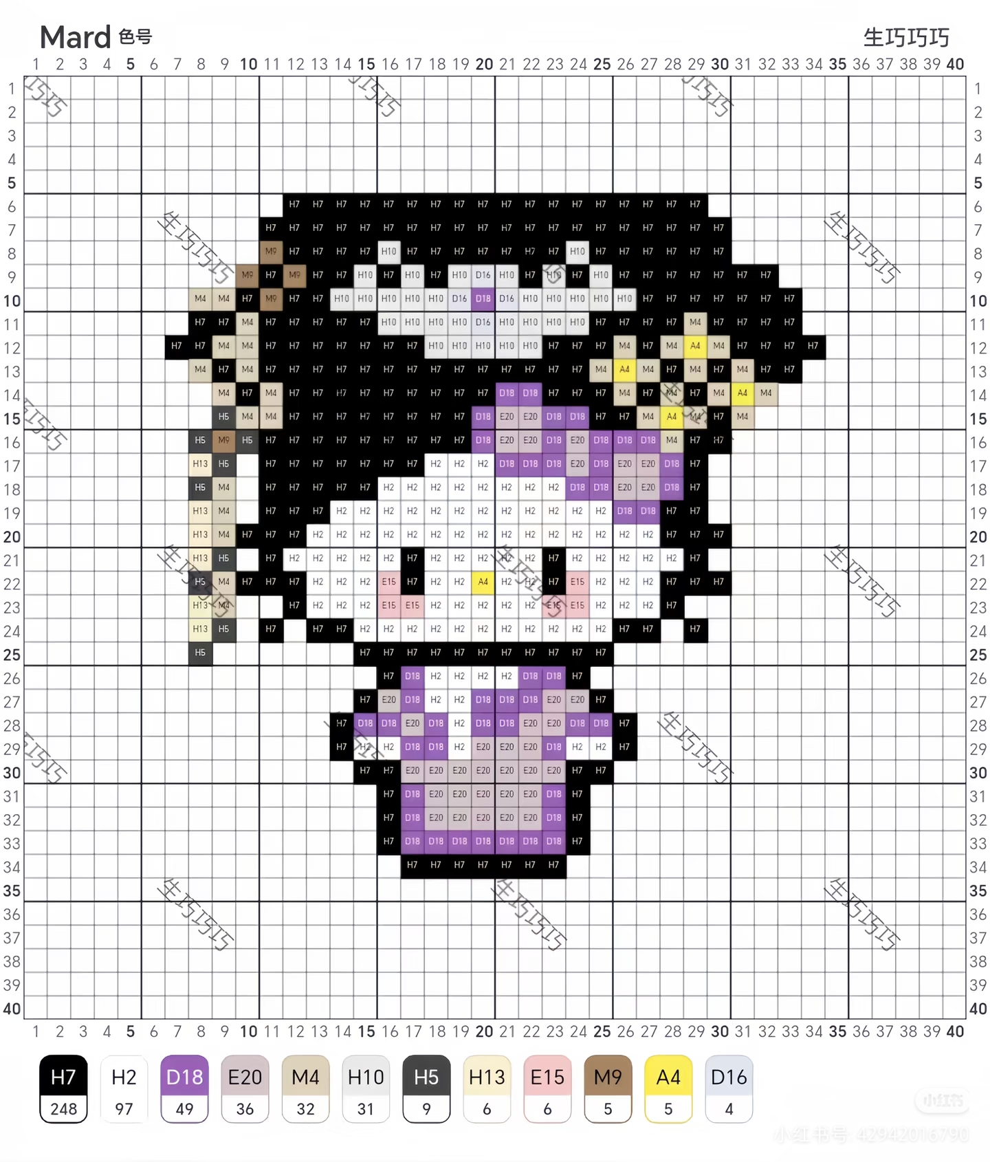 hellokitty拼豆图纸可自取第1660张,简单又好看,可保存 hellokitty拼豆图纸可自取第1660张,简单又好看,可保存