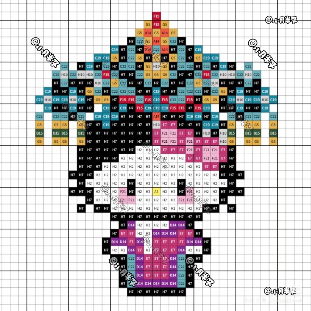 hellokitty拼豆图纸可自取第1661张,简单又好看,可保存 hellokitty拼豆图纸可自取第1661张,简单又好看,可保存