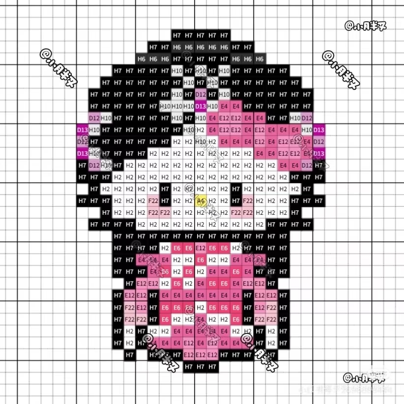 hellokitty拼豆图纸可自取第1662张,简单又好看,可保存 hellokitty拼豆图纸可自取第1662张,简单又好看,可保存