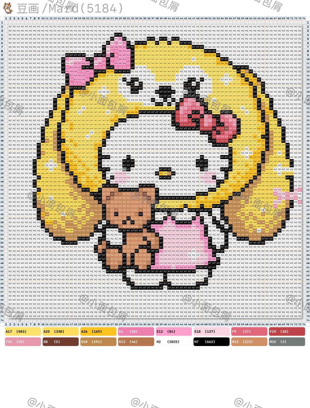 hellokitty拼豆图纸可自取第1768张,简单又好看,可保存 hellokitty拼豆图纸可自取第1768张,简单又好看,可保存