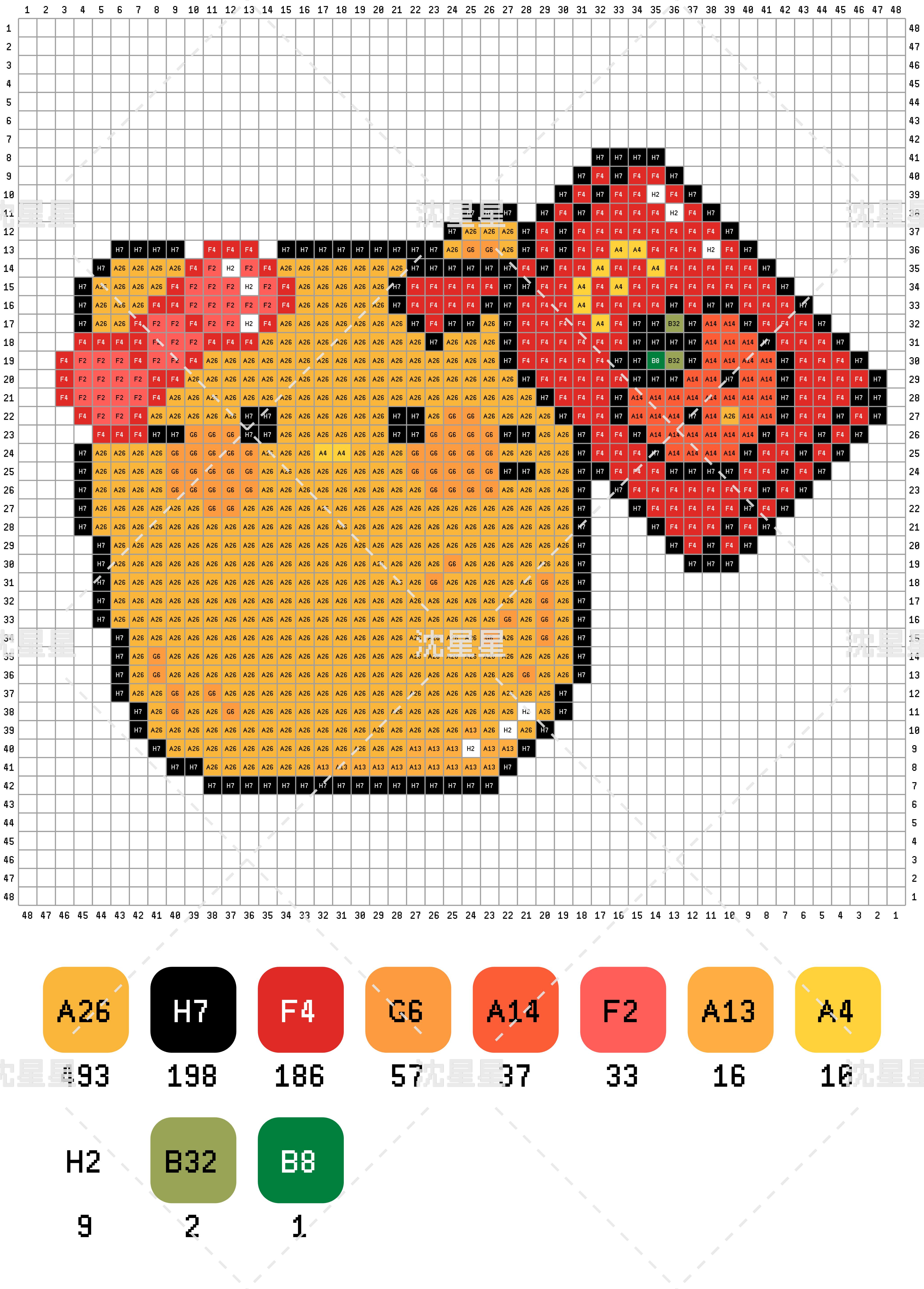 hellokitty拼豆图纸可自取第1790张,简单又好看,可保存 hellokitty拼豆图纸可自取第1790张,简单又好看,可保存