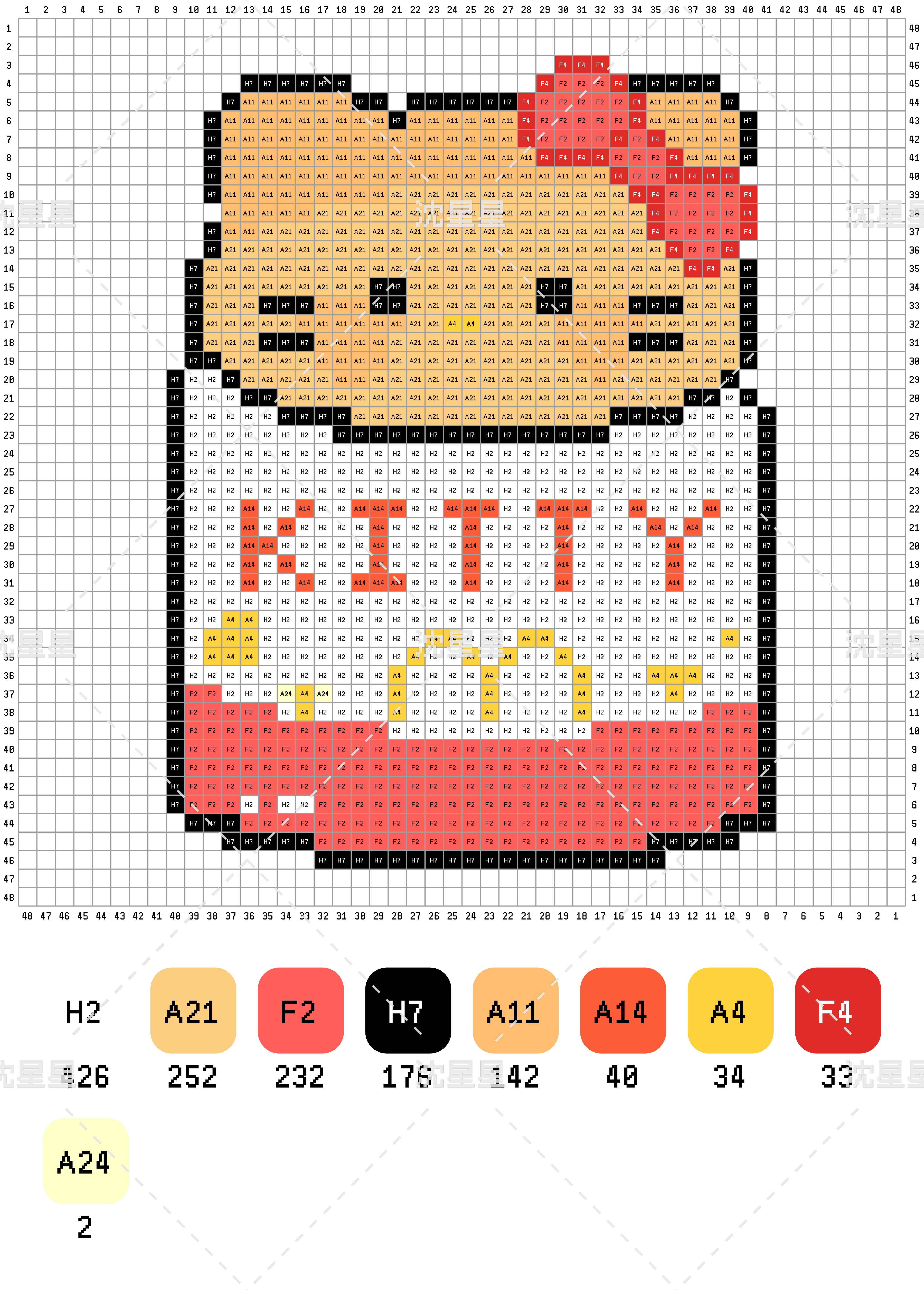 hellokitty拼豆图纸可自取第1791张,简单又好看,可保存 hellokitty拼豆图纸可自取第1791张,简单又好看,可保存