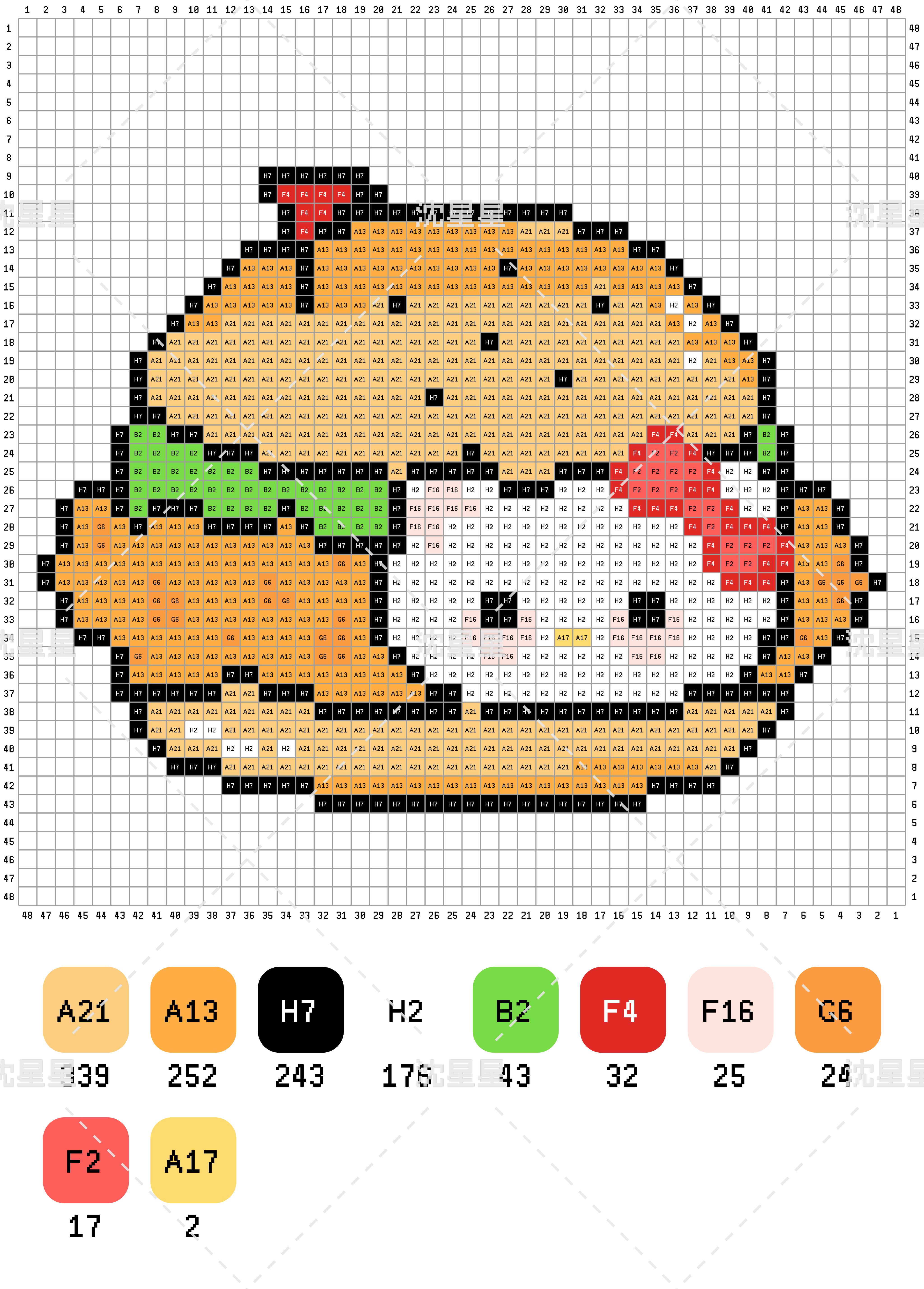 hellokitty拼豆图纸可自取第1793张,简单又好看,可保存 hellokitty拼豆图纸可自取第1793张,简单又好看,可保存