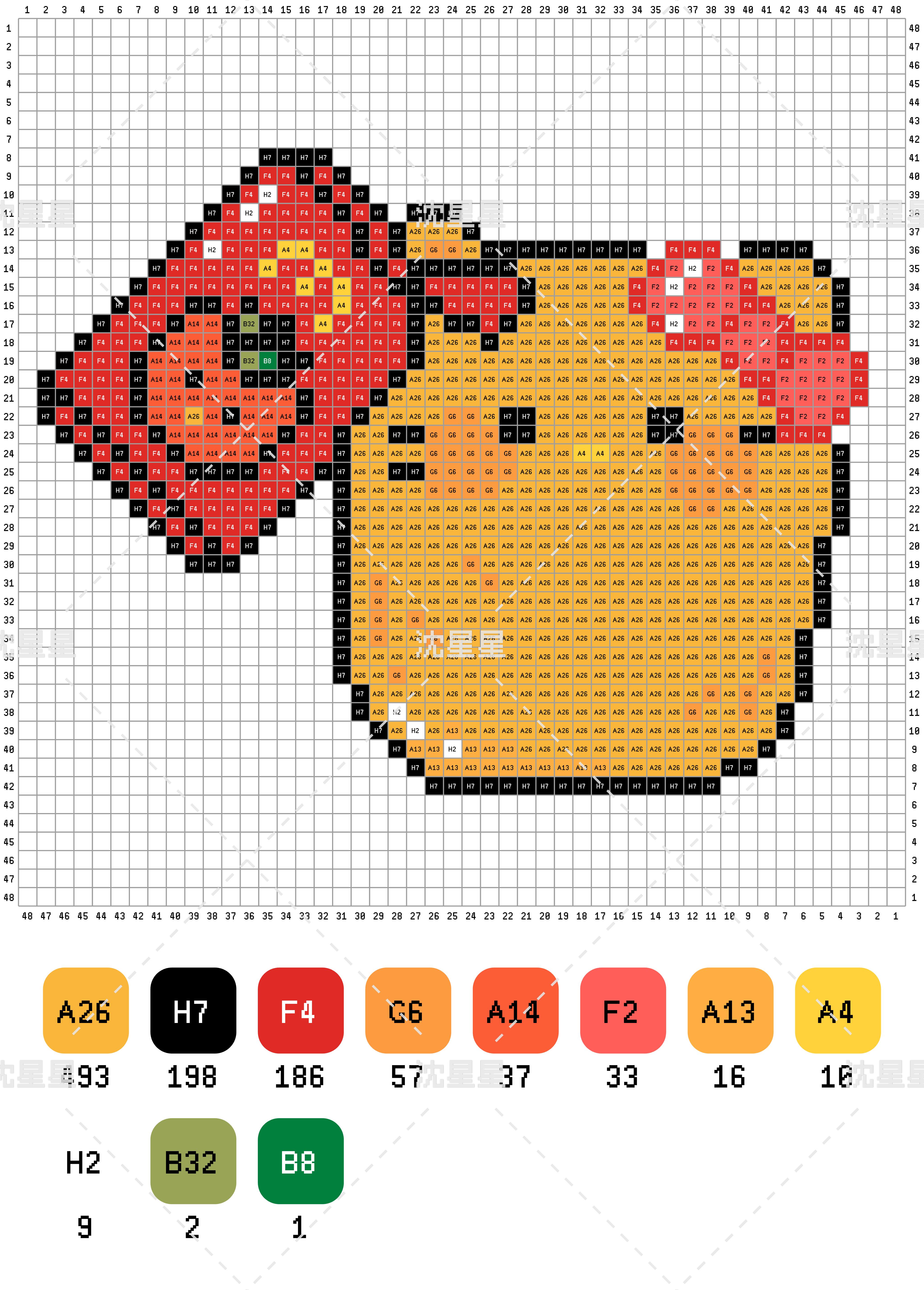 hellokitty拼豆图纸可自取第1799张,简单又好看,可保存 hellokitty拼豆图纸可自取第1799张,简单又好看,可保存