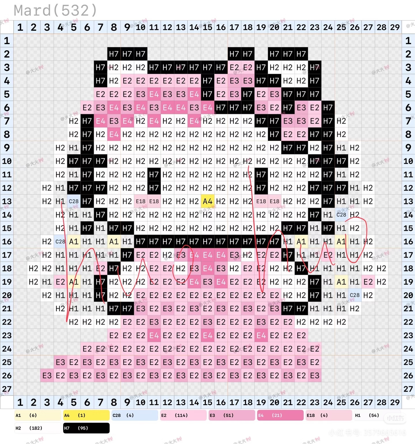 hellokitty拼豆图纸可自取第57张,简单又好看,可保存 hellokitty拼豆图纸可自取第57张,简单又好看,可保存