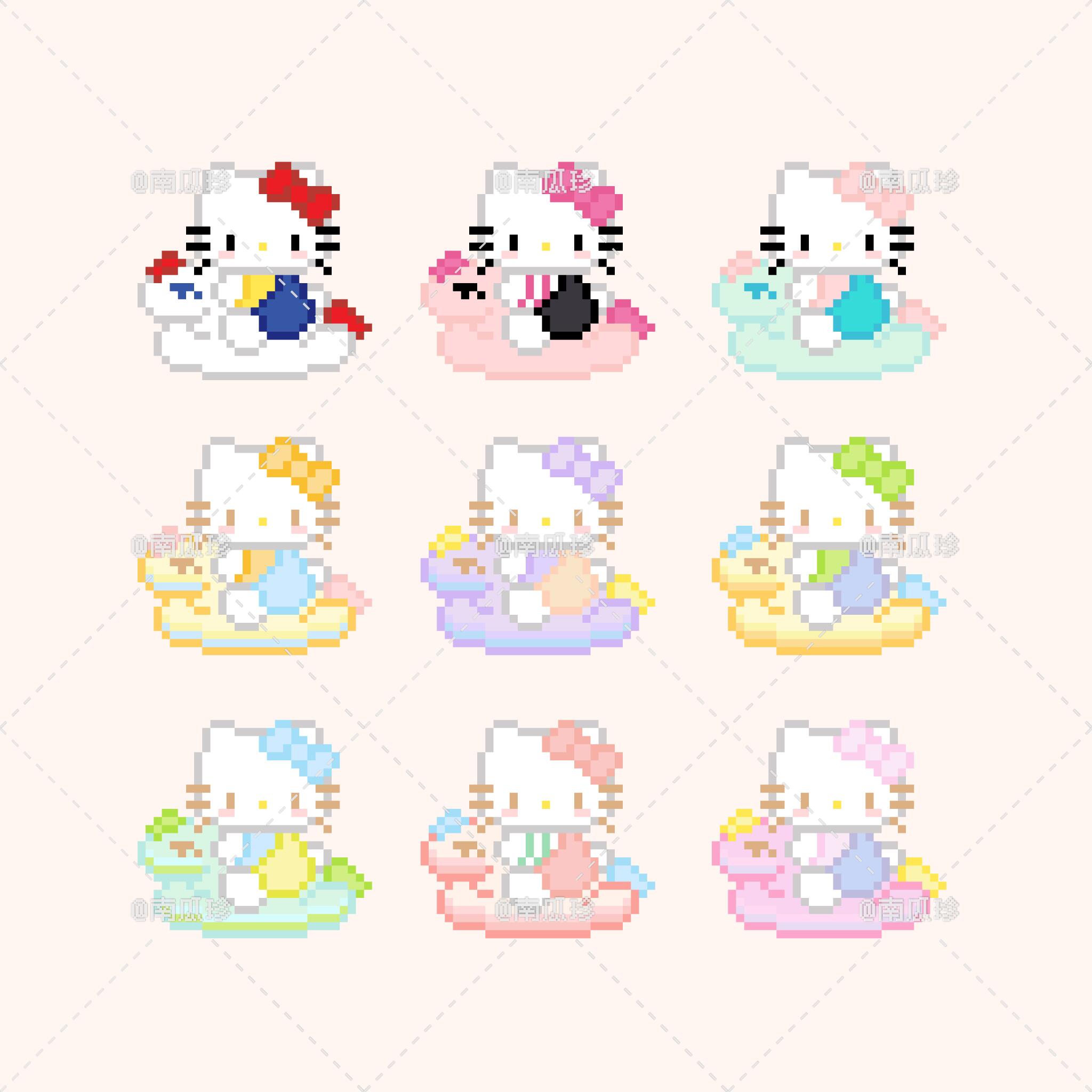 hellokitty拼豆图纸可自取第331张,简单又好看,可保存 hellokitty拼豆图纸可自取第331张,简单又好看,可保存
