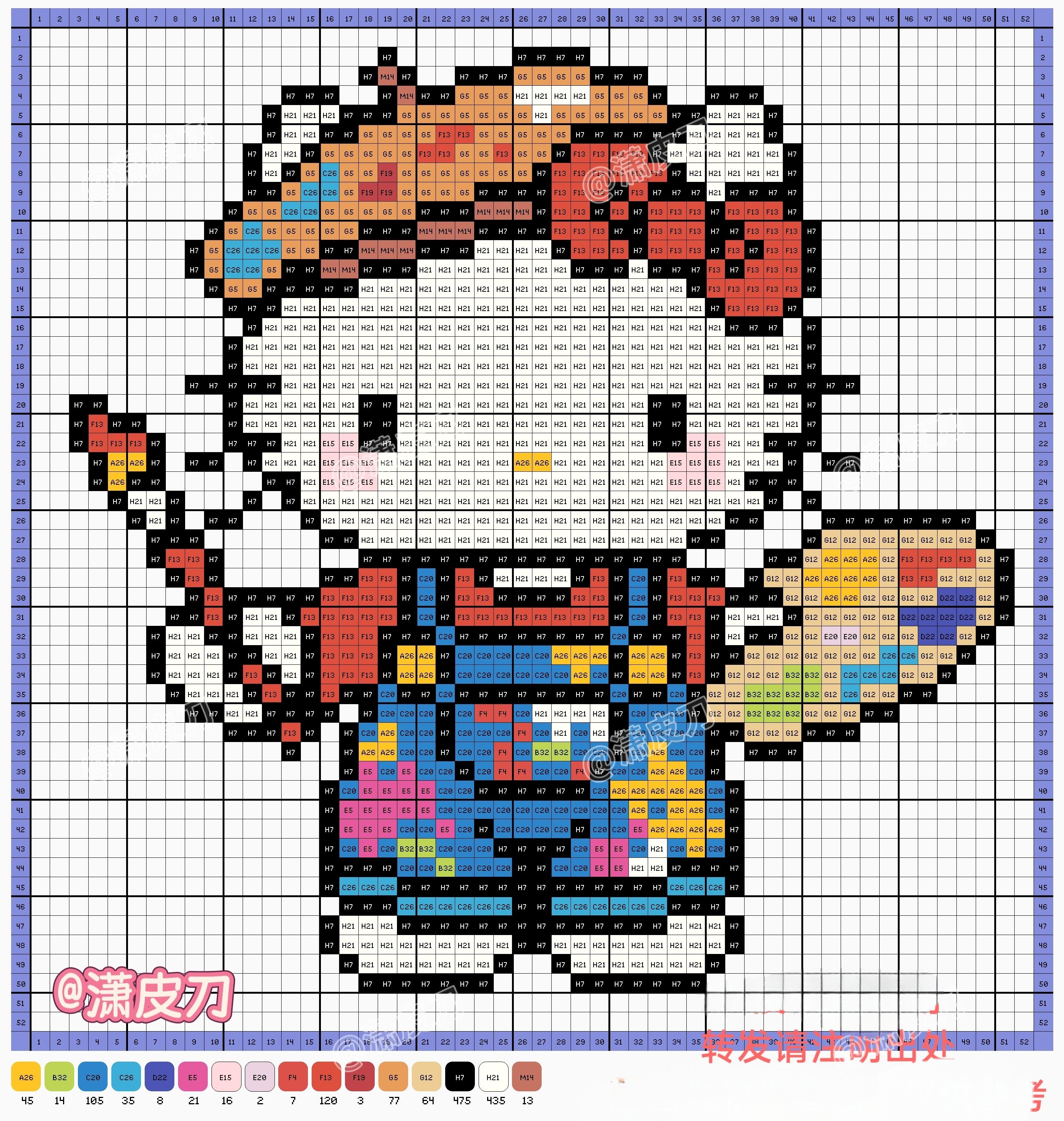 hellokitty拼豆图纸可自取第103张,简单又好看,可保存 hellokitty拼豆图纸可自取第103张,简单又好看,可保存