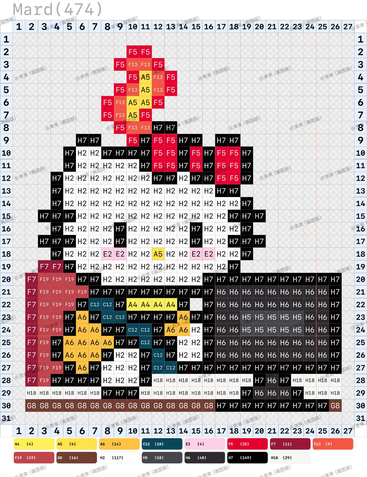 hellokitty拼豆图纸可自取第144张,简单又好看,可保存 hellokitty拼豆图纸可自取第144张,简单又好看,可保存