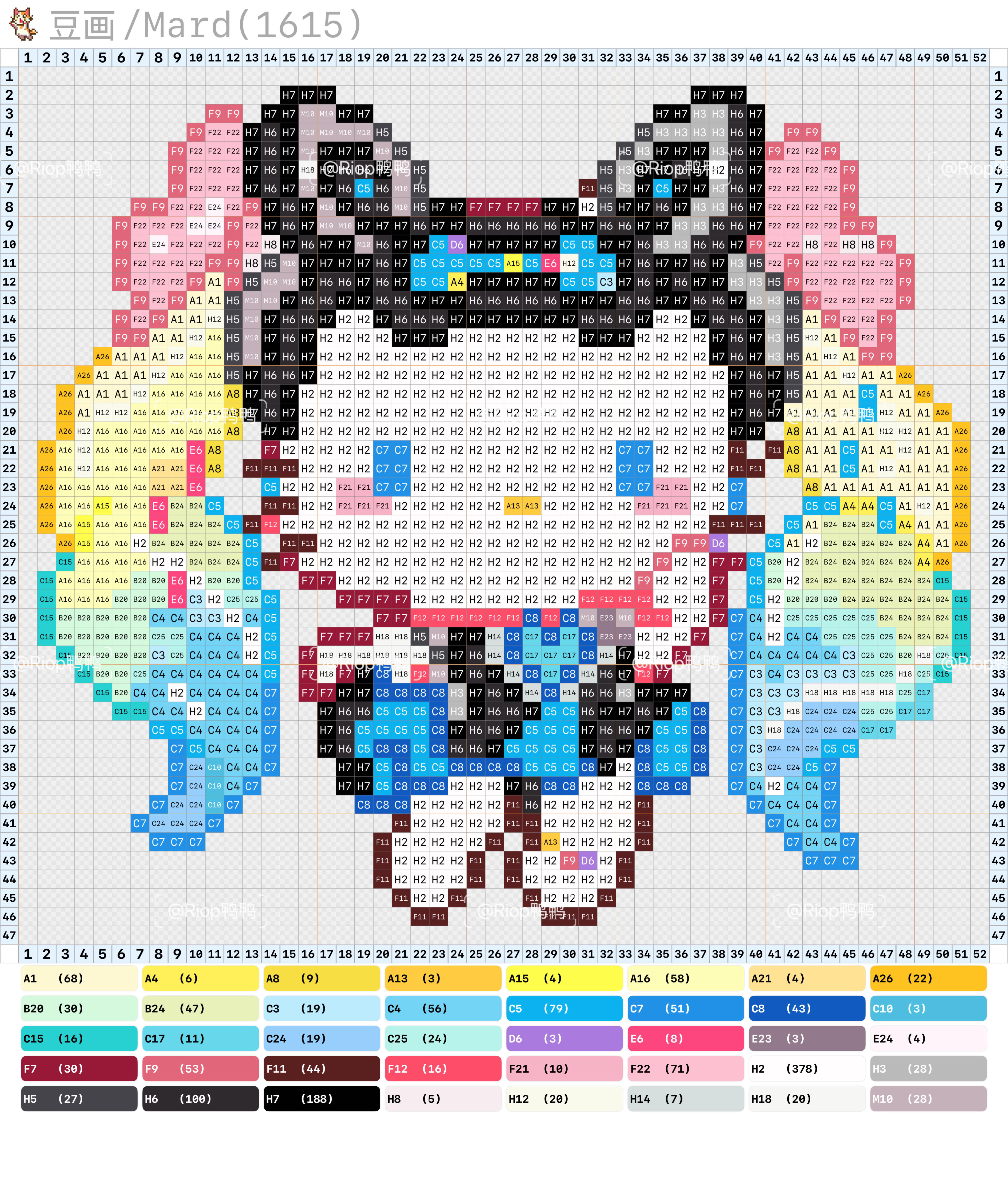 hellokitty拼豆图纸可自取第174张,简单又好看,可保存 hellokitty拼豆图纸可自取第174张,简单又好看,可保存