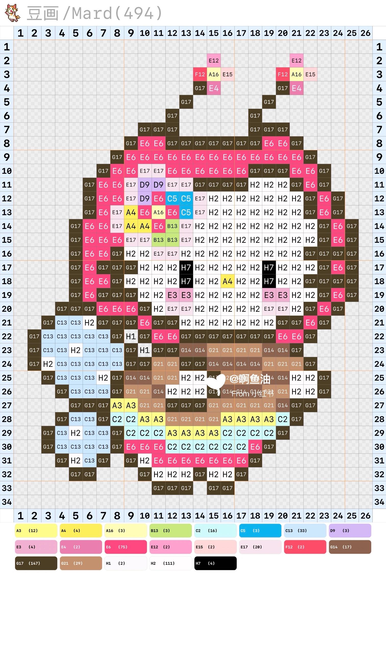hellokitty拼豆图纸可自取第280张,简单又好看,可保存 hellokitty拼豆图纸可自取第280张,简单又好看,可保存